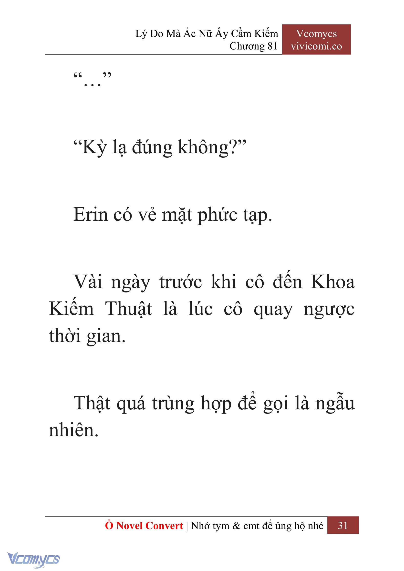[Novel] Lý Do Mà Ác Nữ Ấy Cầm Kiếm Chapter 81 - Trang 34
