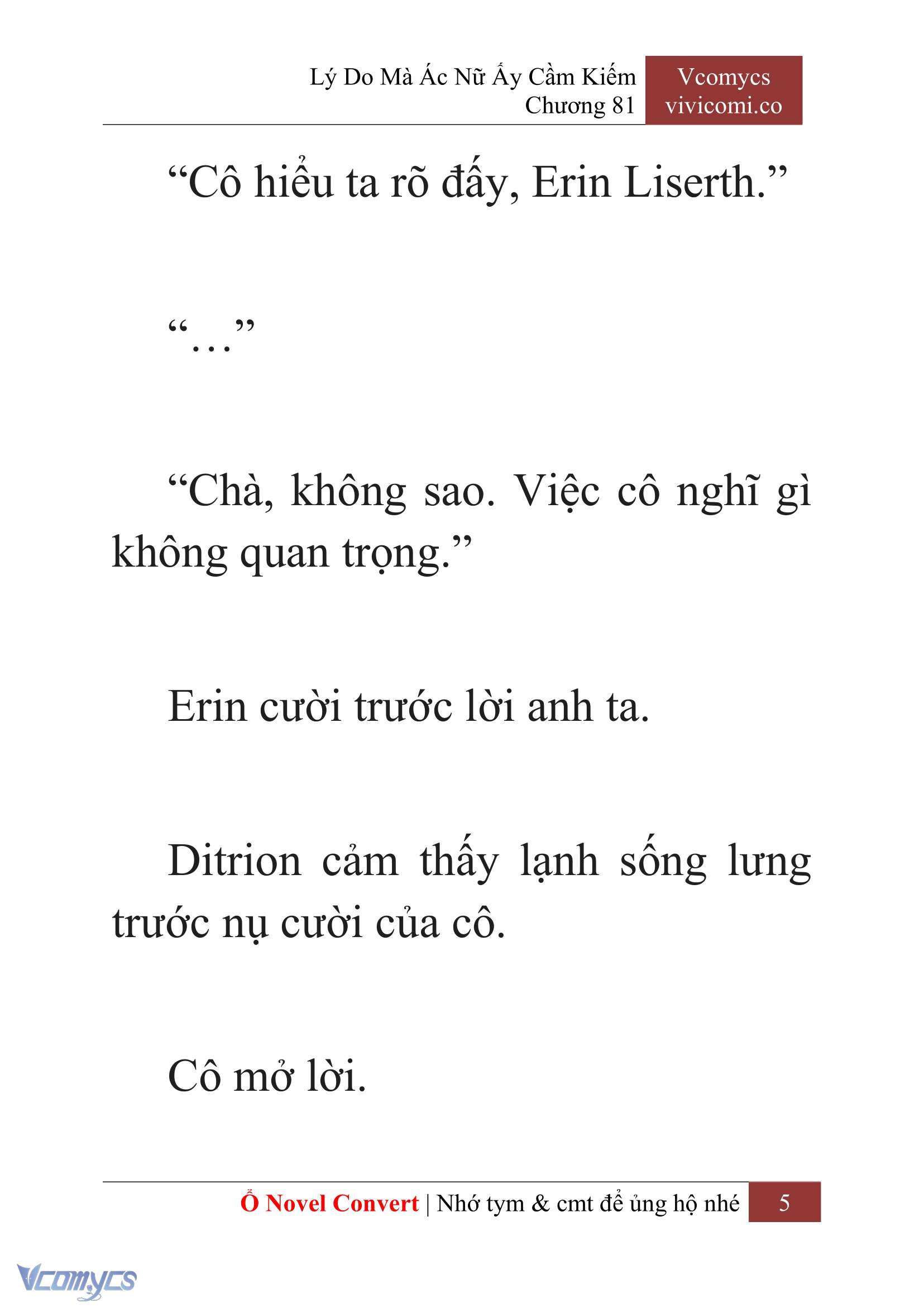 [Novel] Lý Do Mà Ác Nữ Ấy Cầm Kiếm Chapter 81 - Trang 8