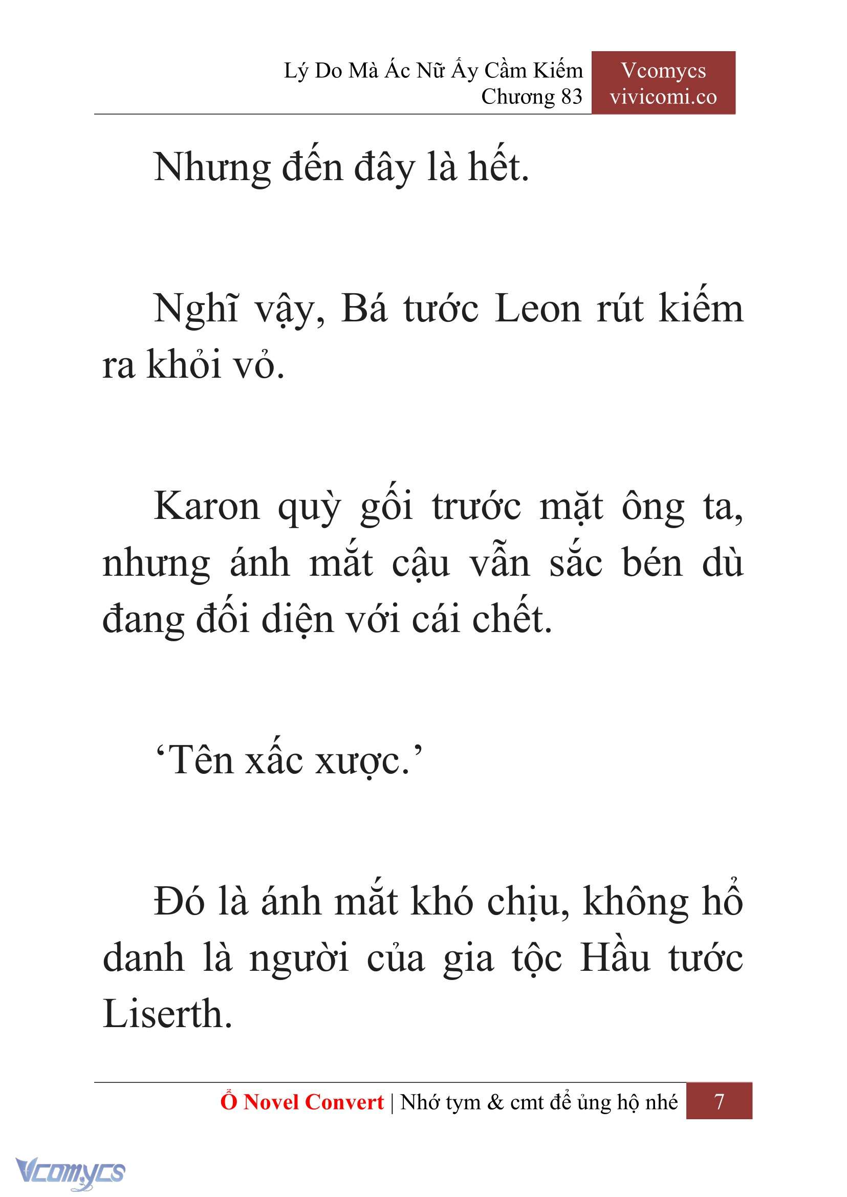 [Novel] Lý Do Mà Ác Nữ Ấy Cầm Kiếm Chapter 83 - Trang 10
