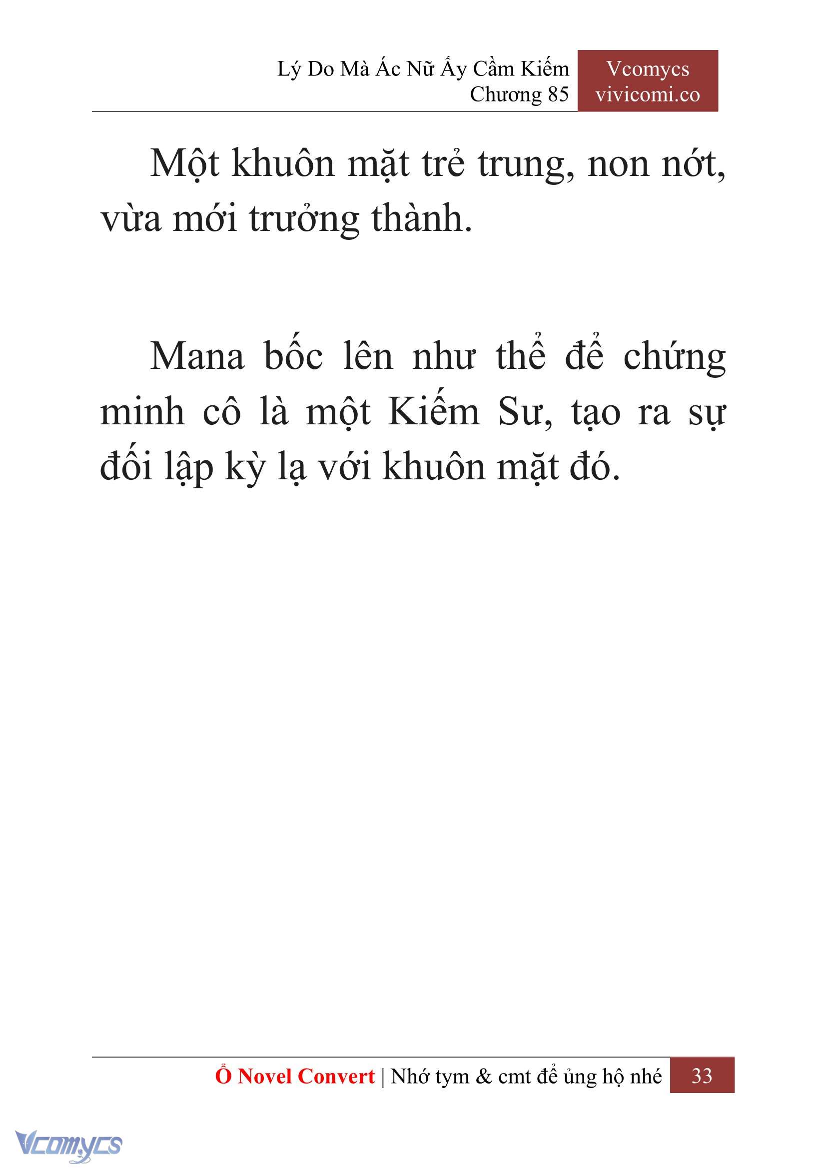 [Novel] Lý Do Mà Ác Nữ Ấy Cầm Kiếm Chapter 85 - Trang 35