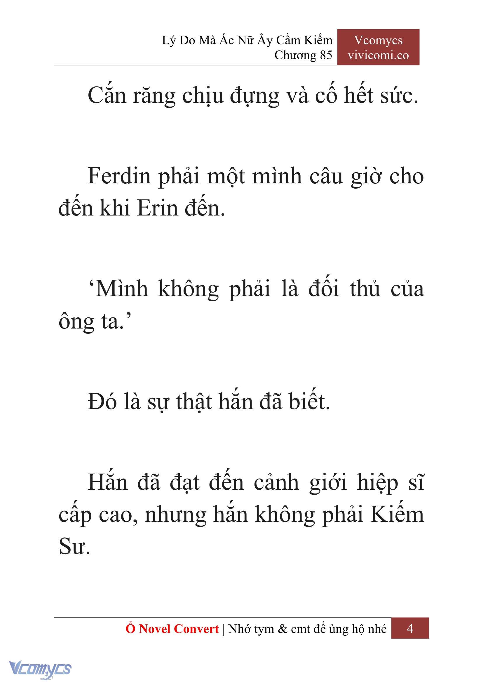 [Novel] Lý Do Mà Ác Nữ Ấy Cầm Kiếm Chapter 85 - Trang 6