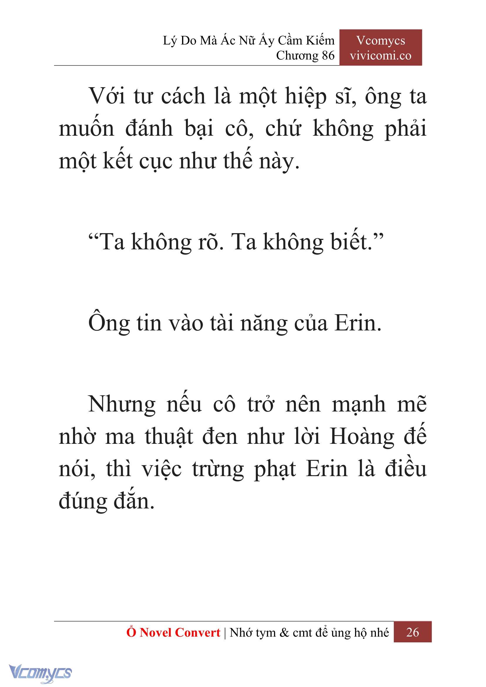 [Novel] Lý Do Mà Ác Nữ Ấy Cầm Kiếm Chapter 86 - Trang 29