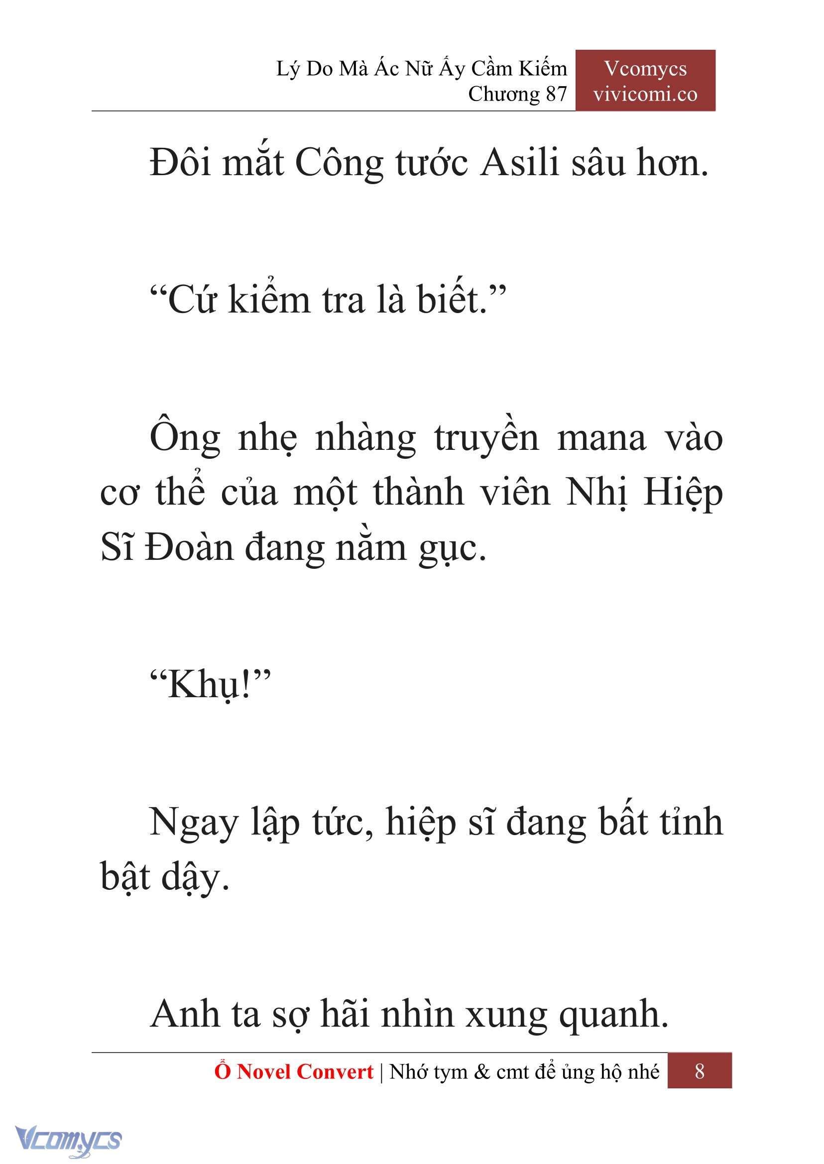 [Novel] Lý Do Mà Ác Nữ Ấy Cầm Kiếm Chapter 87 - Trang 11
