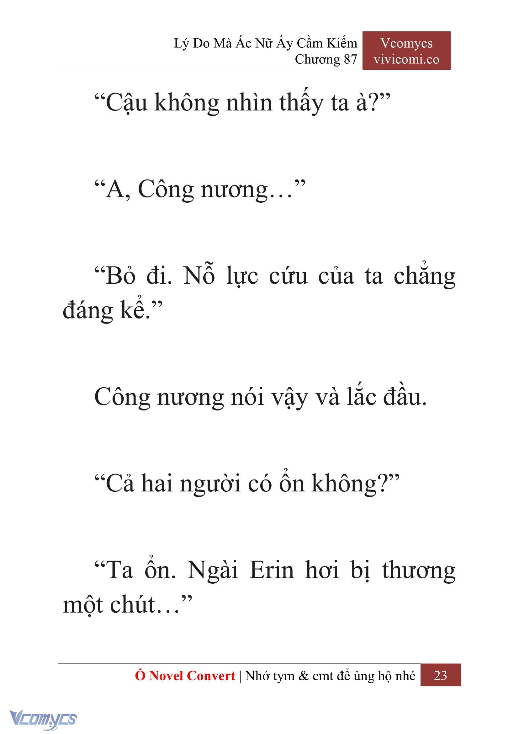 [Novel] Lý Do Mà Ác Nữ Ấy Cầm Kiếm Chapter 87 - Trang 26