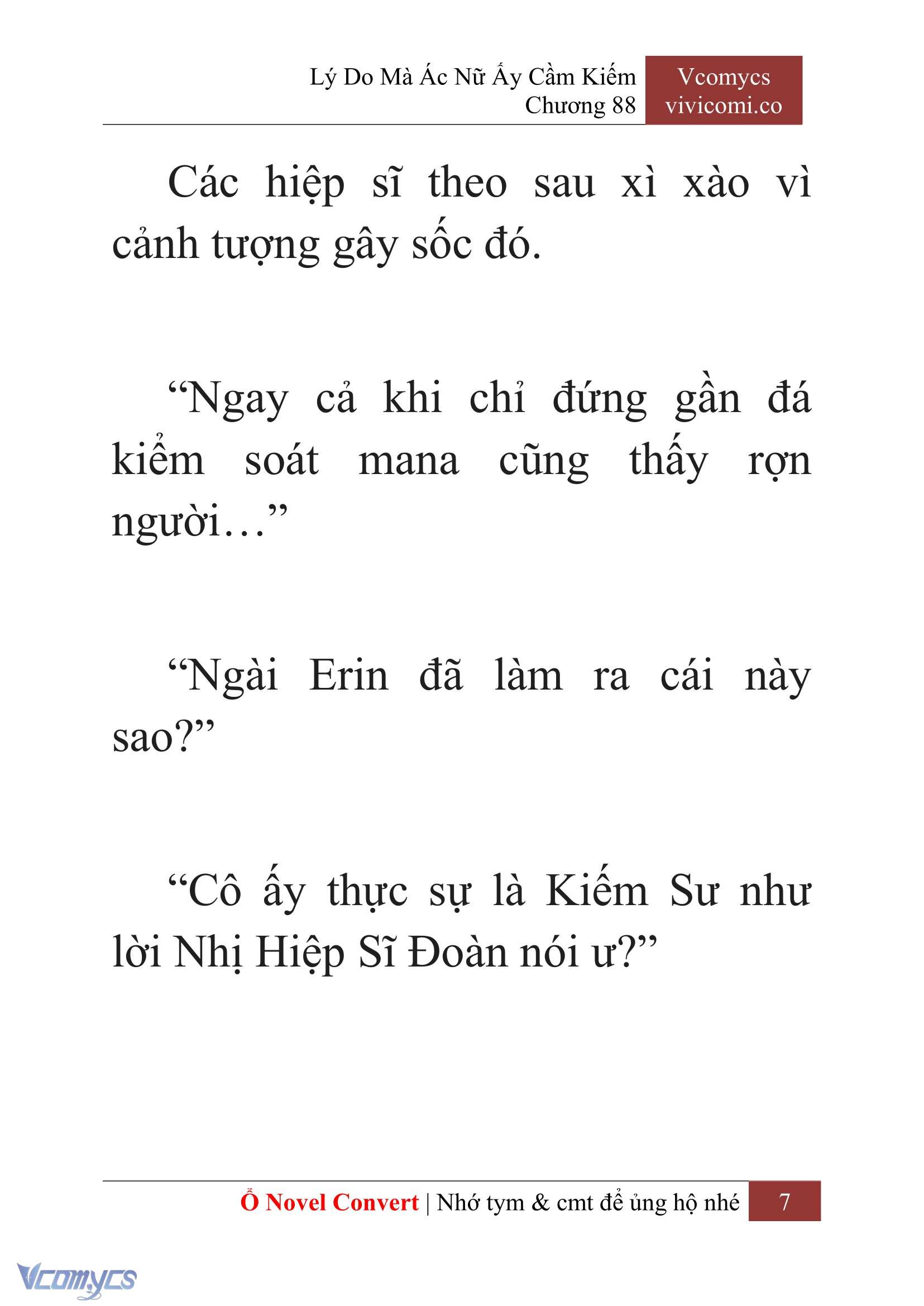 [Novel] Lý Do Mà Ác Nữ Ấy Cầm Kiếm Chapter 88 - Trang 10