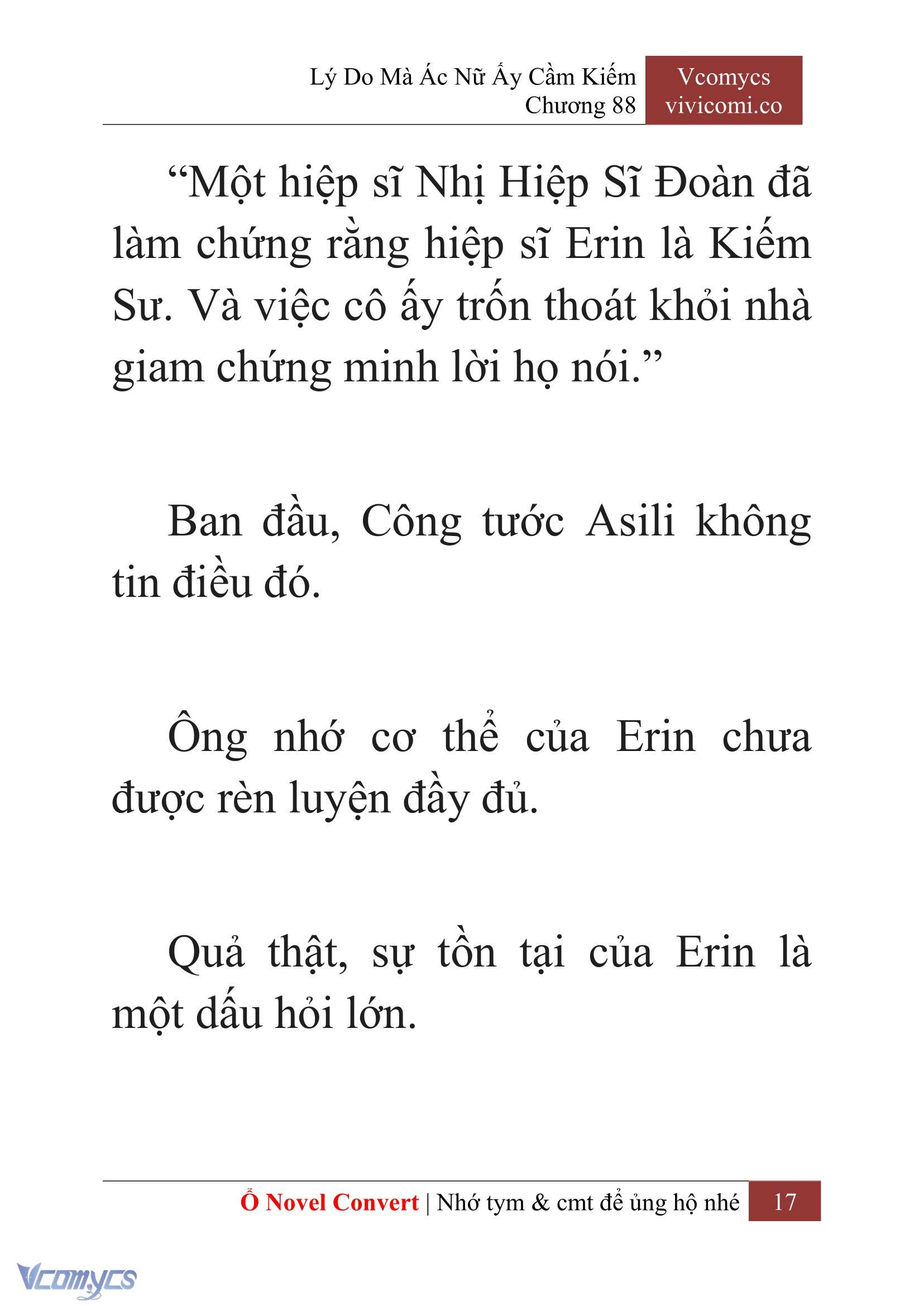 [Novel] Lý Do Mà Ác Nữ Ấy Cầm Kiếm Chapter 88 - Trang 20