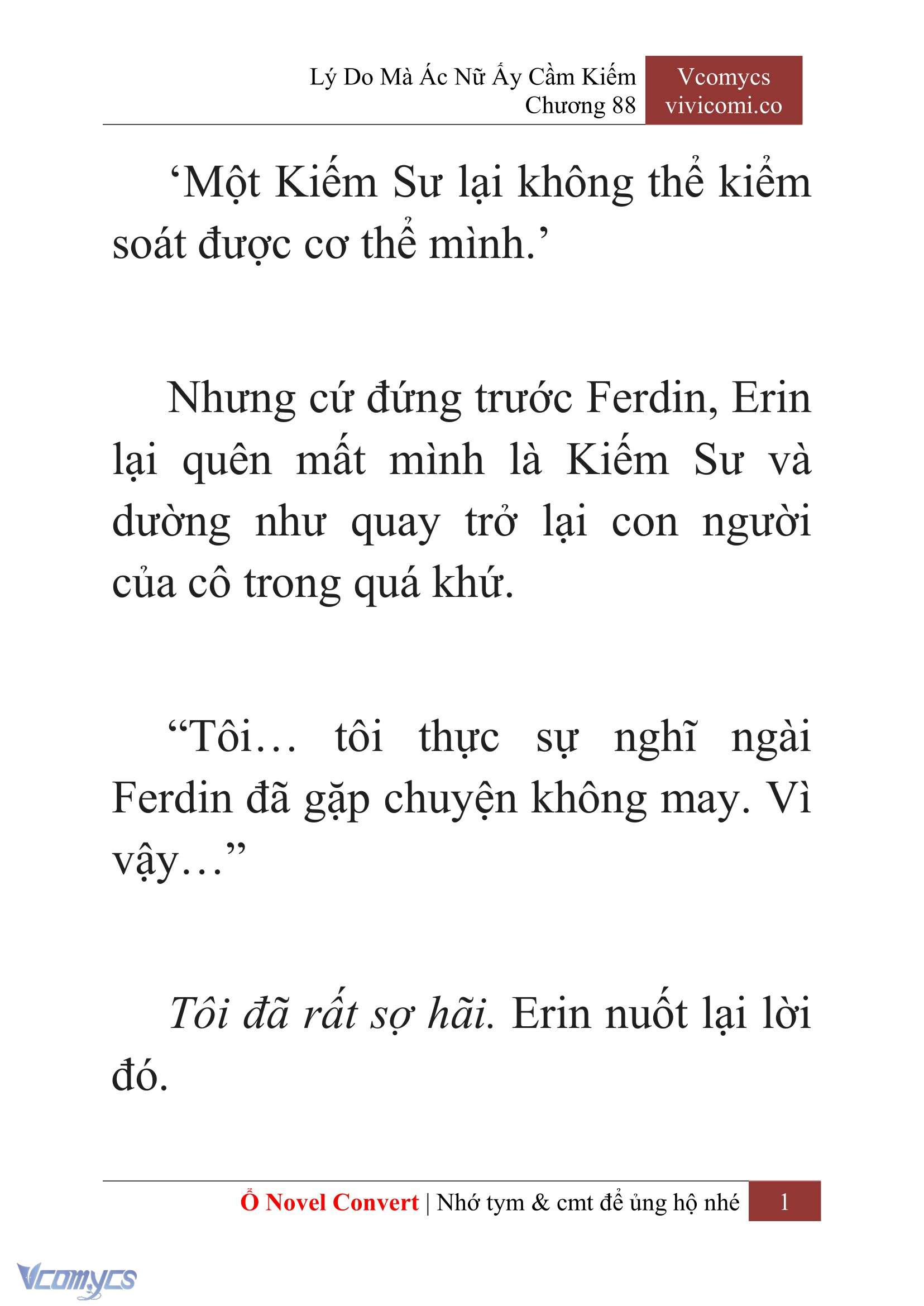[Novel] Lý Do Mà Ác Nữ Ấy Cầm Kiếm Chapter 88 - Trang 4