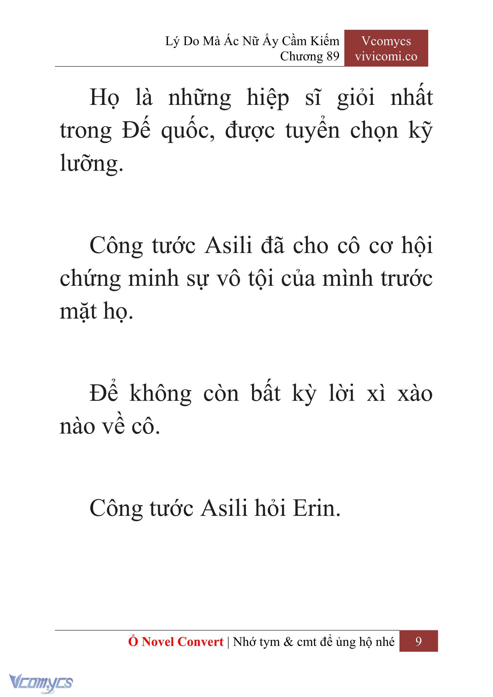 [Novel] Lý Do Mà Ác Nữ Ấy Cầm Kiếm Chapter 89 - Trang 12
