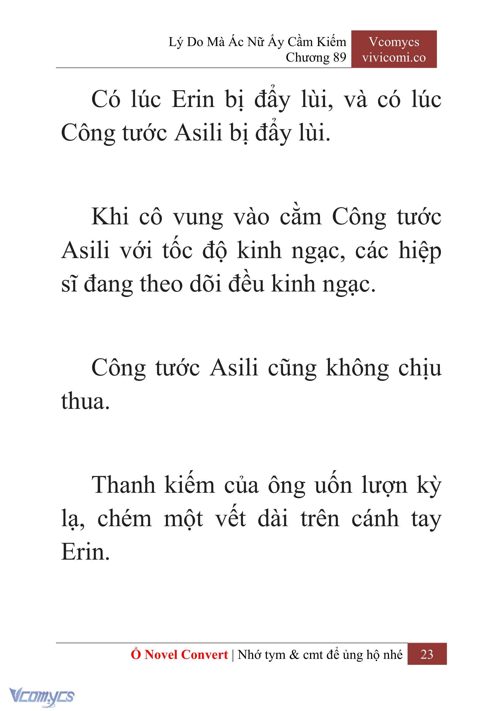 [Novel] Lý Do Mà Ác Nữ Ấy Cầm Kiếm Chapter 89 - Trang 26