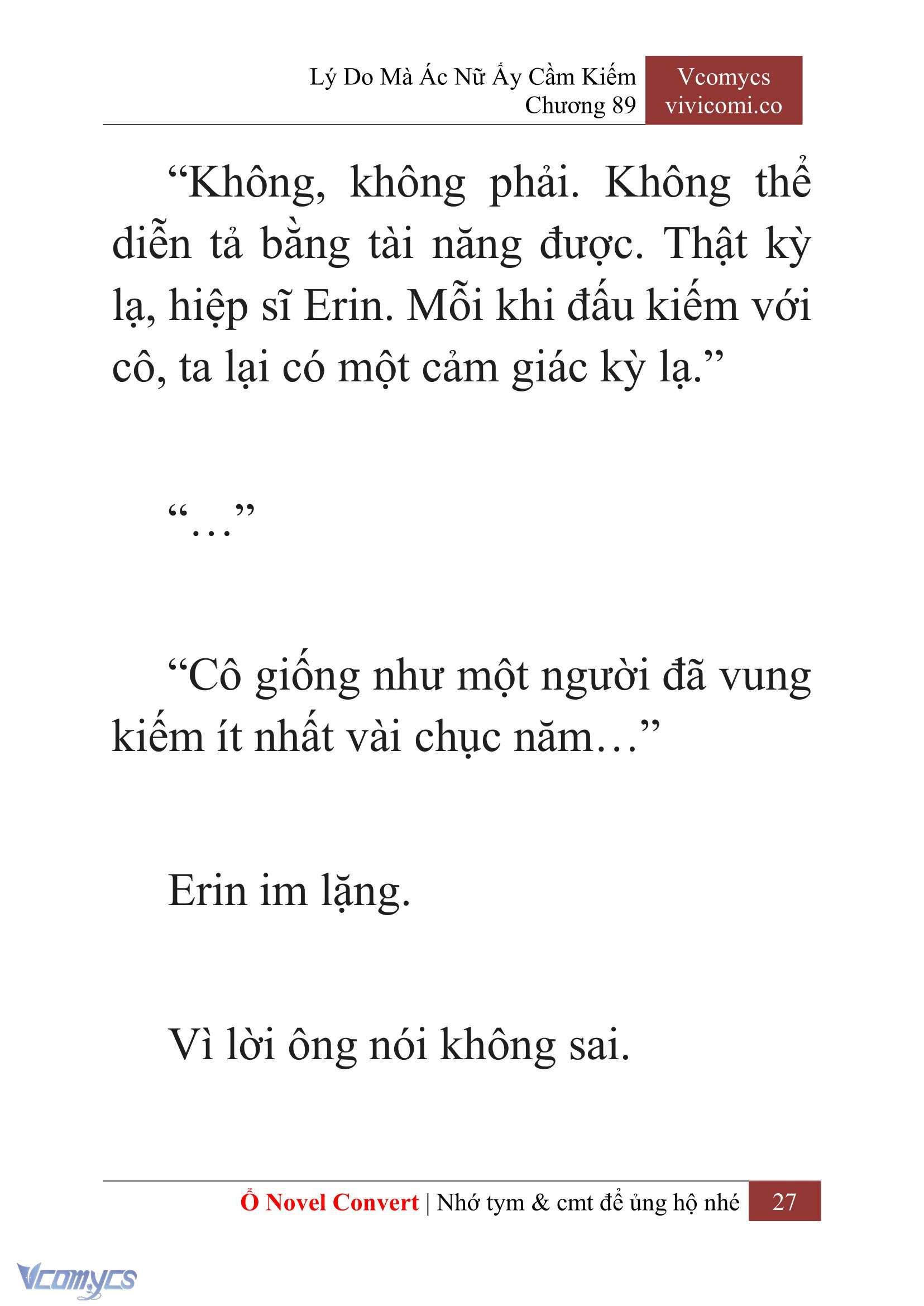 [Novel] Lý Do Mà Ác Nữ Ấy Cầm Kiếm Chapter 89 - Trang 30