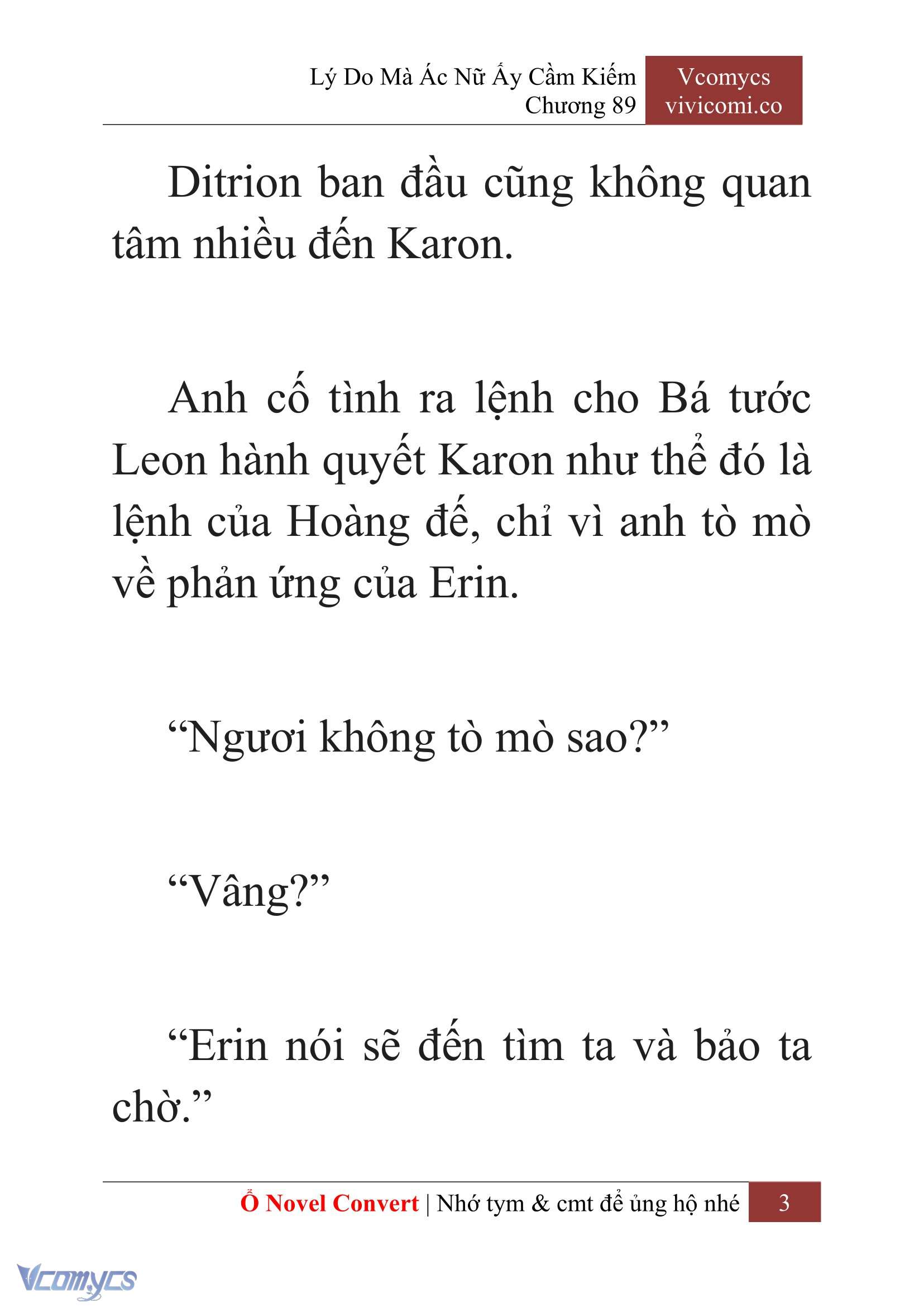 [Novel] Lý Do Mà Ác Nữ Ấy Cầm Kiếm Chapter 89 - Trang 6