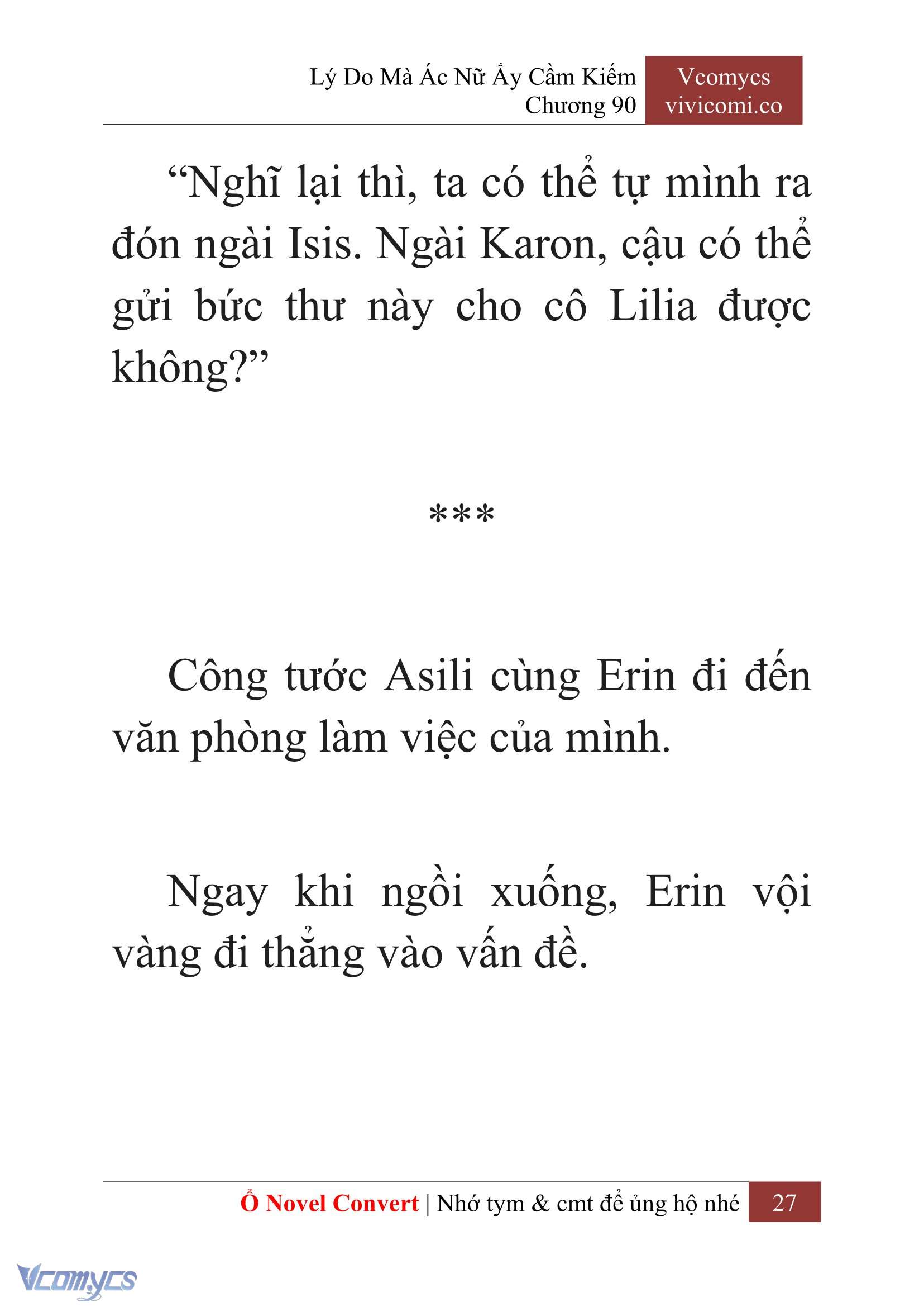 [Novel] Lý Do Mà Ác Nữ Ấy Cầm Kiếm Chapter 90 - Trang 30