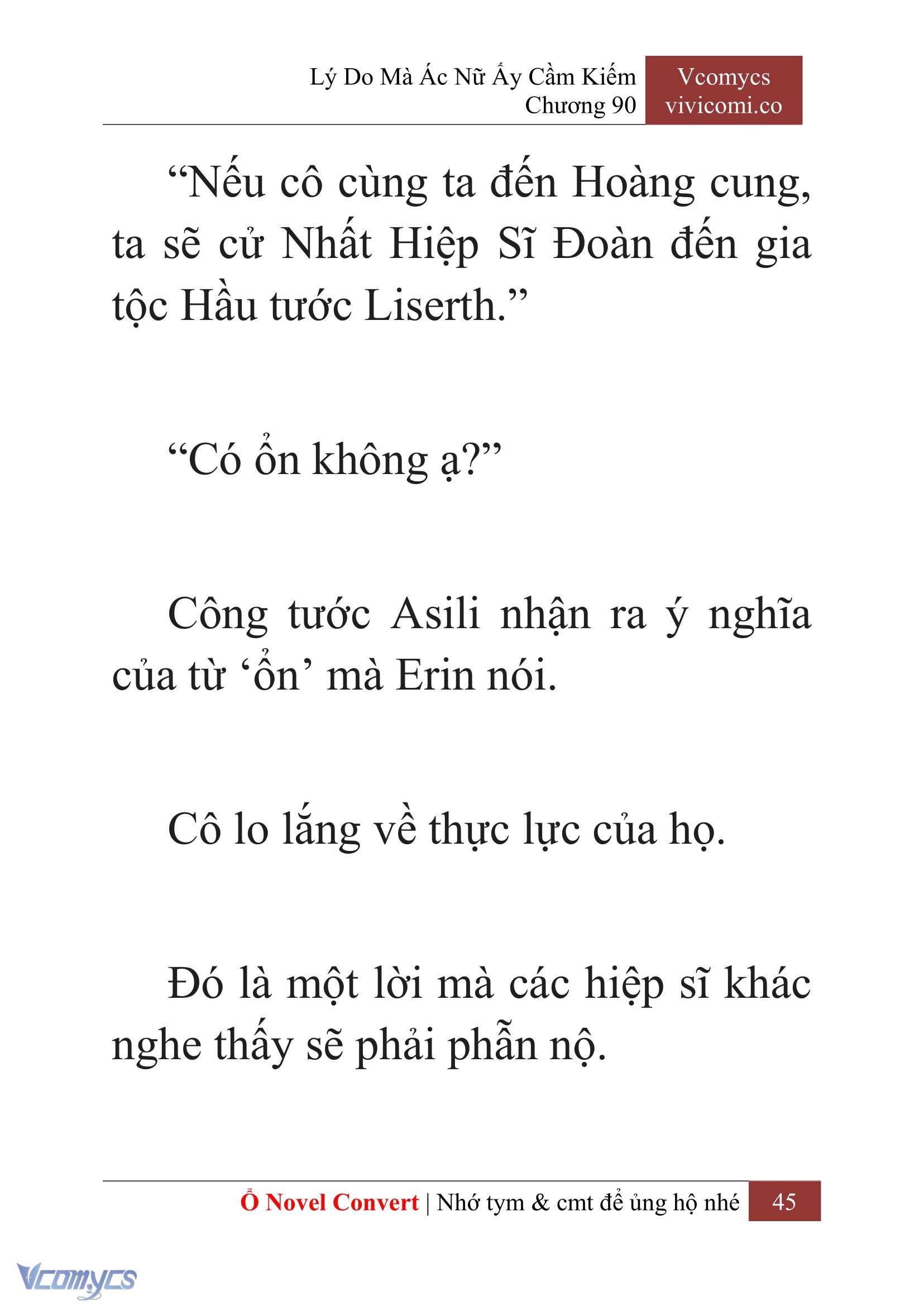 [Novel] Lý Do Mà Ác Nữ Ấy Cầm Kiếm Chapter 90 - Trang 48