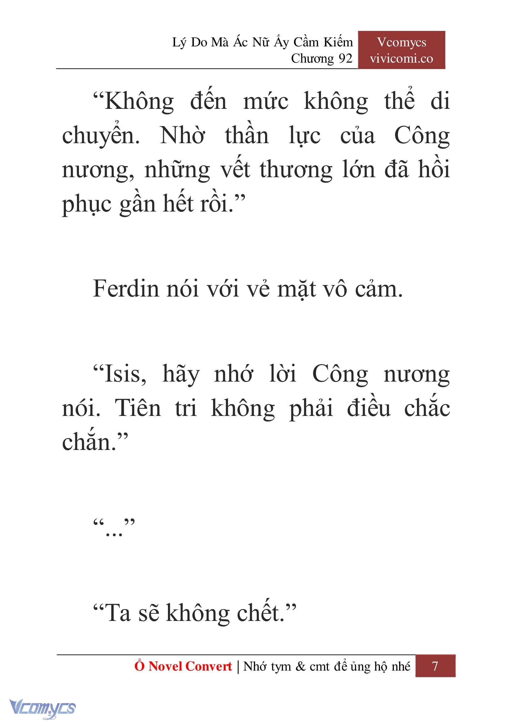 [Novel] Lý Do Mà Ác Nữ Ấy Cầm Kiếm Chapter 92 - Trang 10