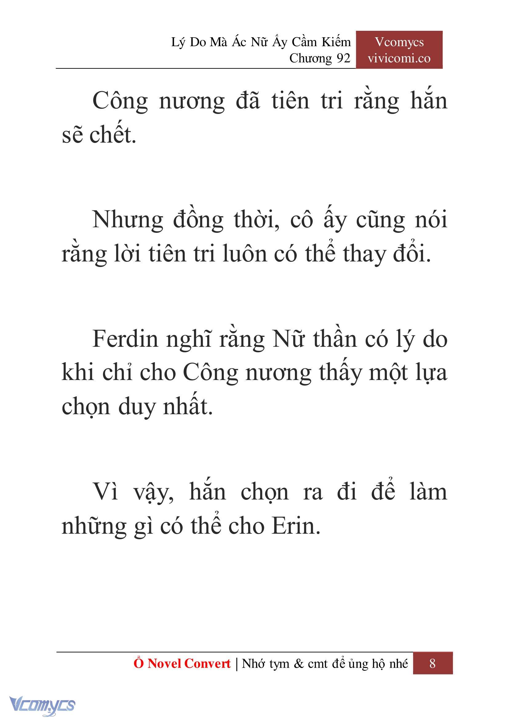 [Novel] Lý Do Mà Ác Nữ Ấy Cầm Kiếm Chapter 92 - Trang 11