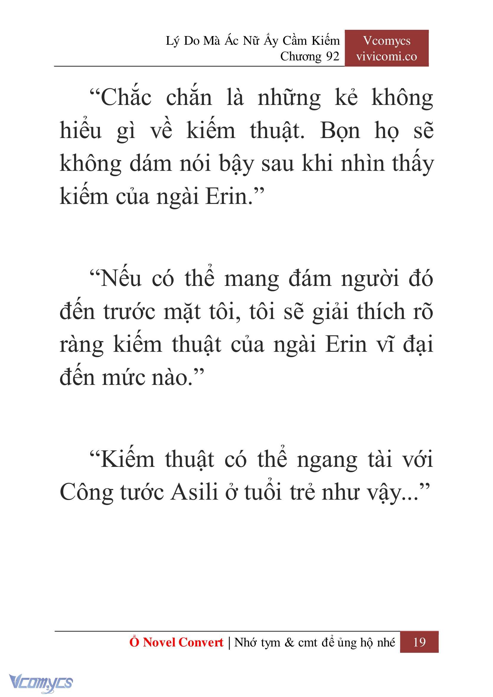 [Novel] Lý Do Mà Ác Nữ Ấy Cầm Kiếm Chapter 92 - Trang 22