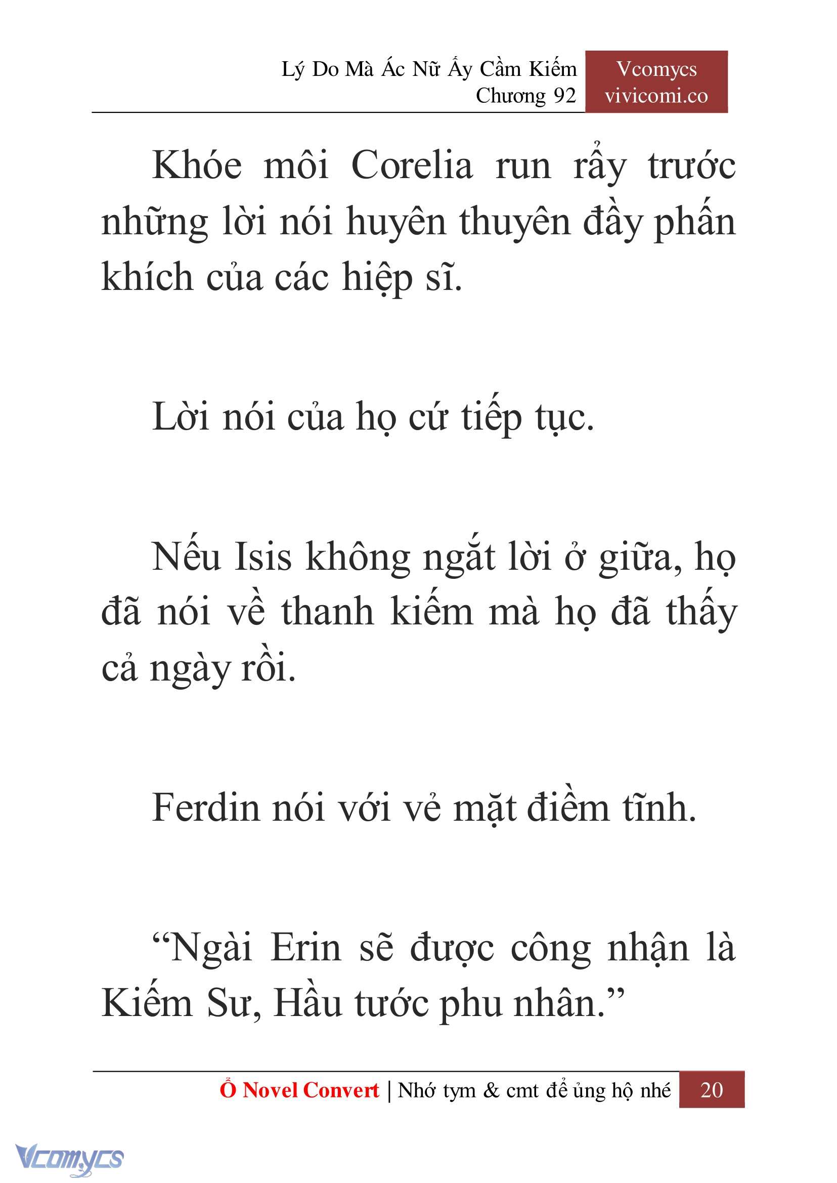 [Novel] Lý Do Mà Ác Nữ Ấy Cầm Kiếm Chapter 92 - Trang 23