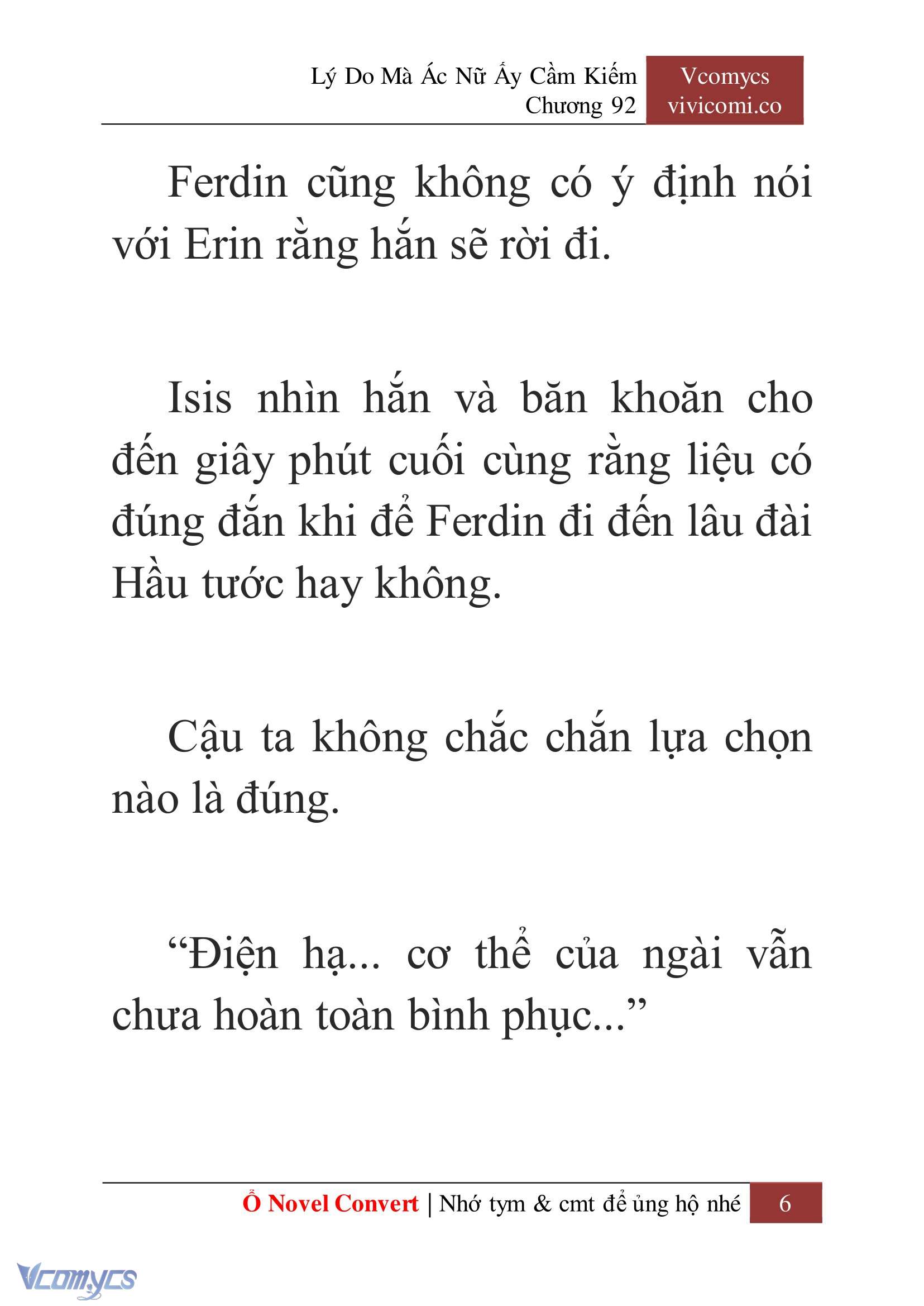 [Novel] Lý Do Mà Ác Nữ Ấy Cầm Kiếm Chapter 92 - Trang 9