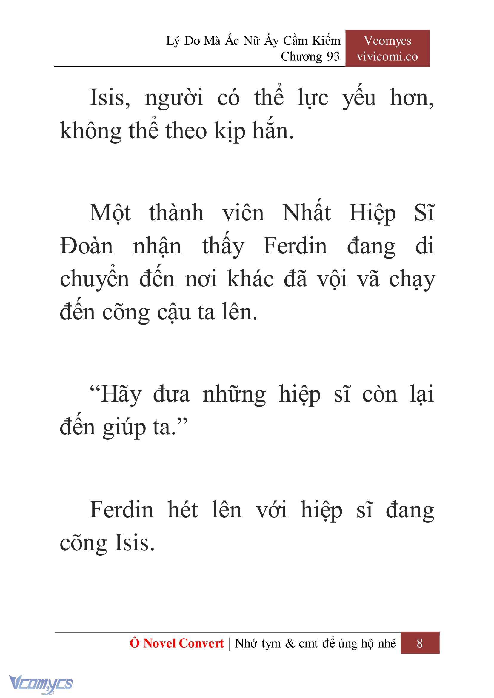 [Novel] Lý Do Mà Ác Nữ Ấy Cầm Kiếm Chapter 93 - Trang 11