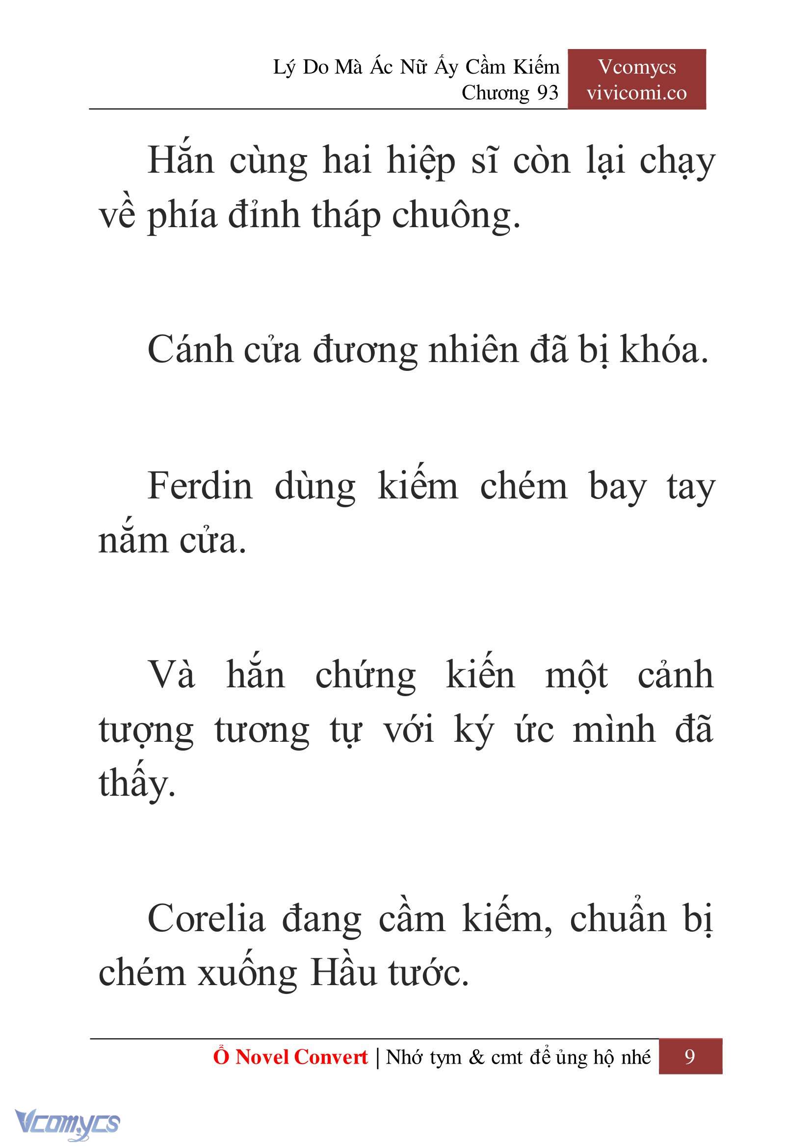 [Novel] Lý Do Mà Ác Nữ Ấy Cầm Kiếm Chapter 93 - Trang 12