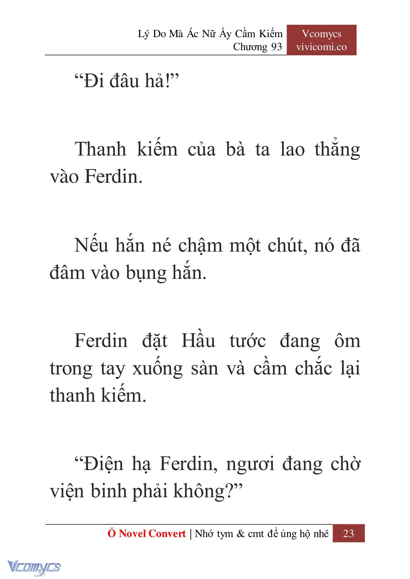 [Novel] Lý Do Mà Ác Nữ Ấy Cầm Kiếm Chapter 93 - Trang 26