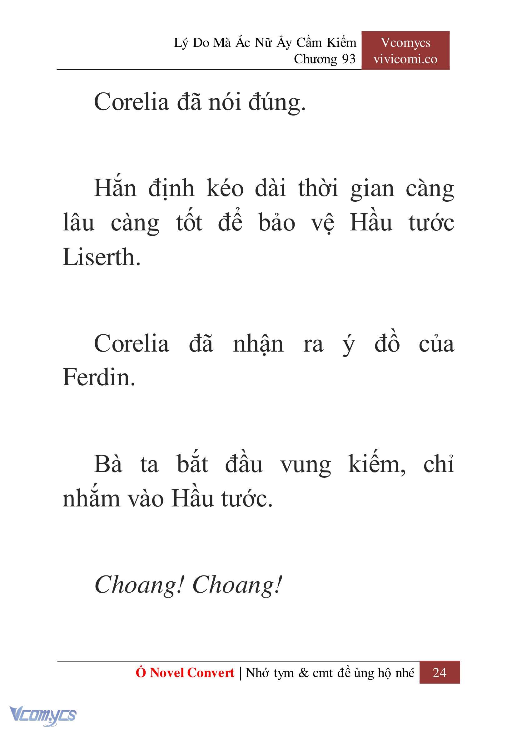 [Novel] Lý Do Mà Ác Nữ Ấy Cầm Kiếm Chapter 93 - Trang 27