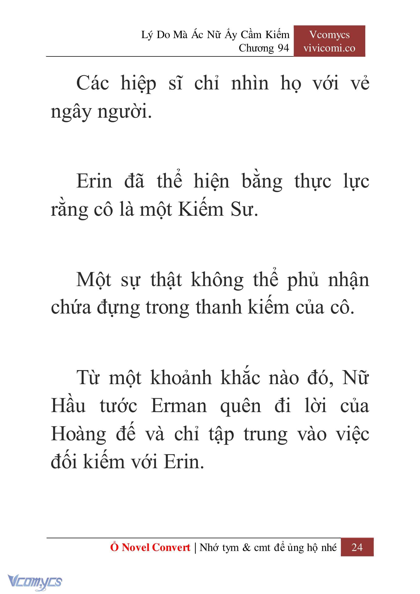 [Novel] Lý Do Mà Ác Nữ Ấy Cầm Kiếm Chapter 94 - Trang 27