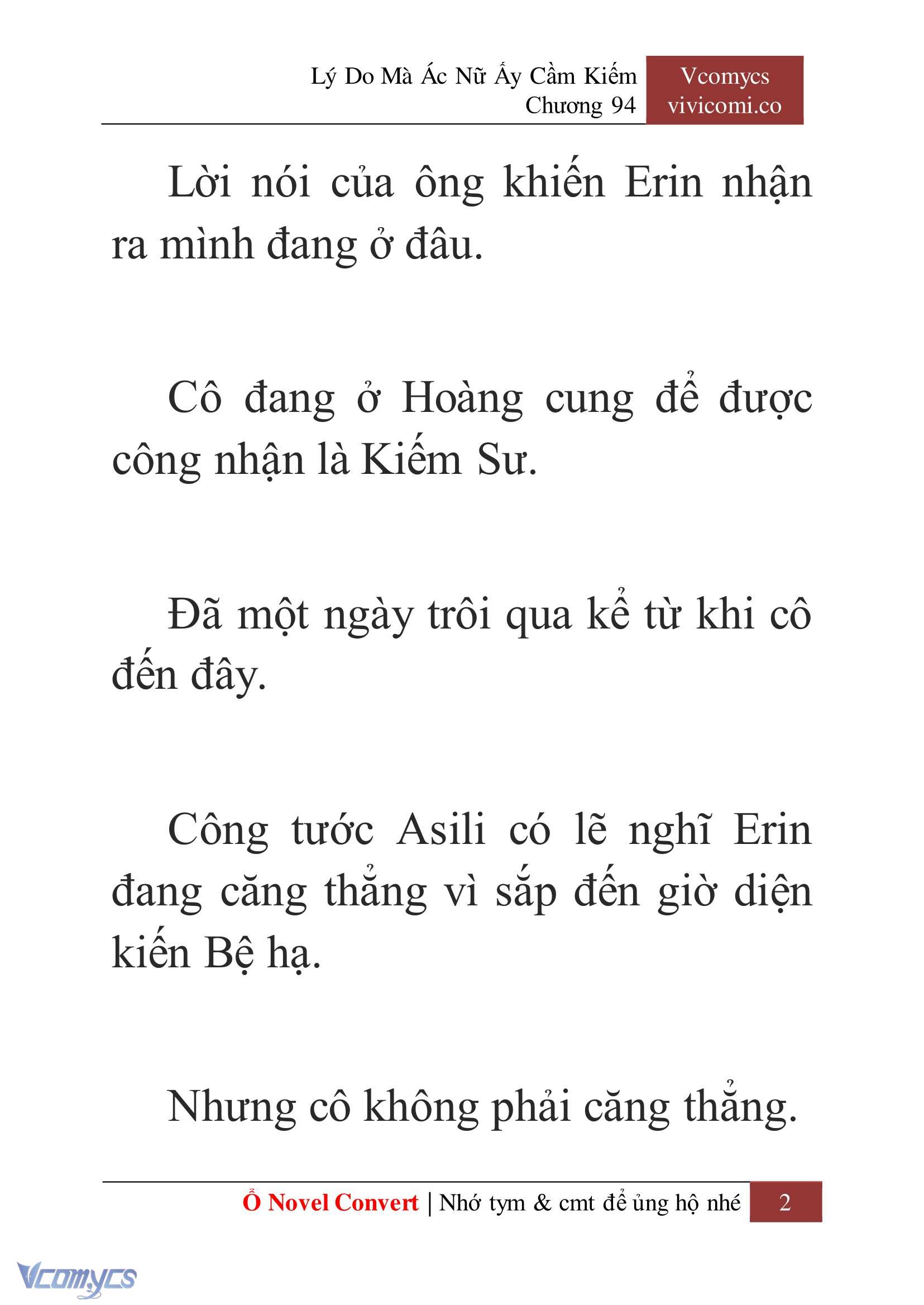[Novel] Lý Do Mà Ác Nữ Ấy Cầm Kiếm Chapter 94 - Trang 5
