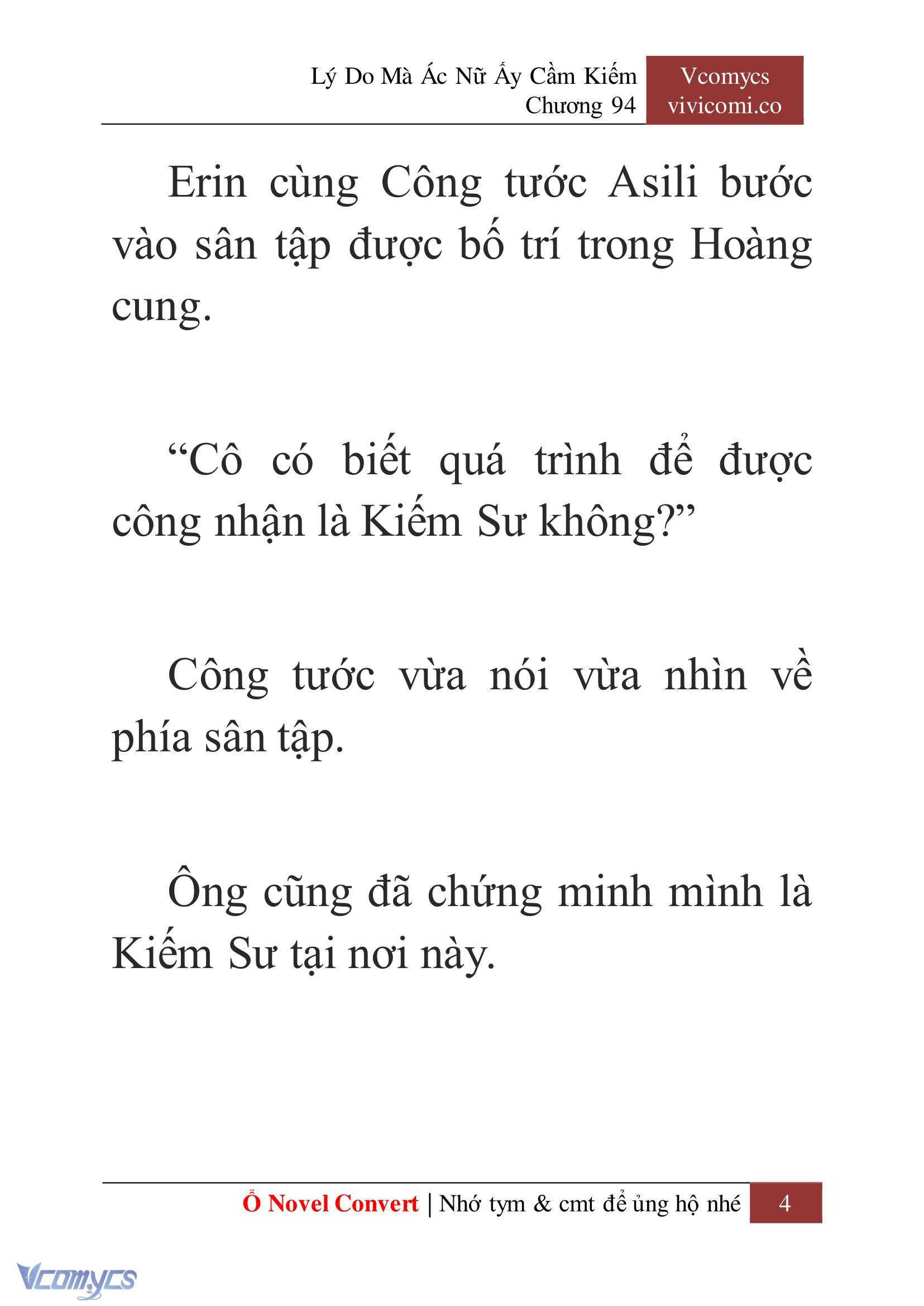[Novel] Lý Do Mà Ác Nữ Ấy Cầm Kiếm Chapter 94 - Trang 7