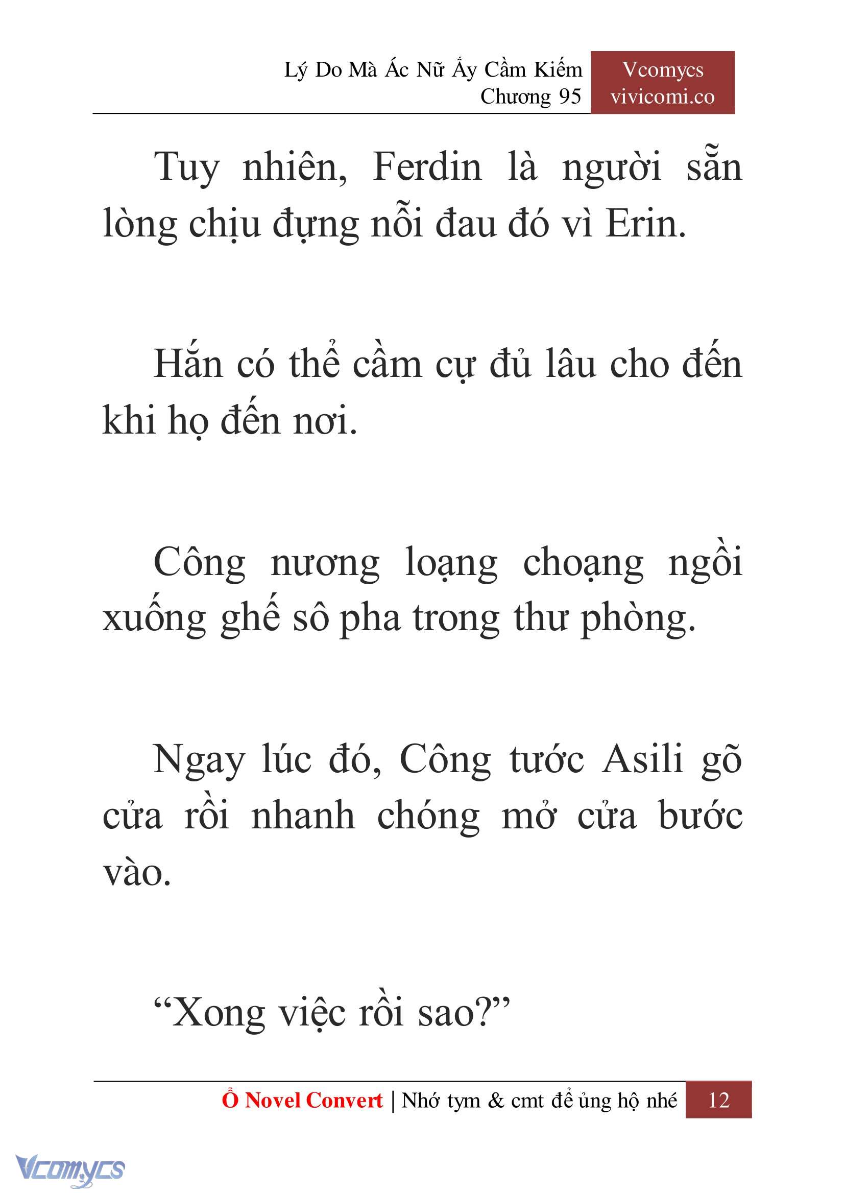 [Novel] Lý Do Mà Ác Nữ Ấy Cầm Kiếm Chapter 95 - Trang 15