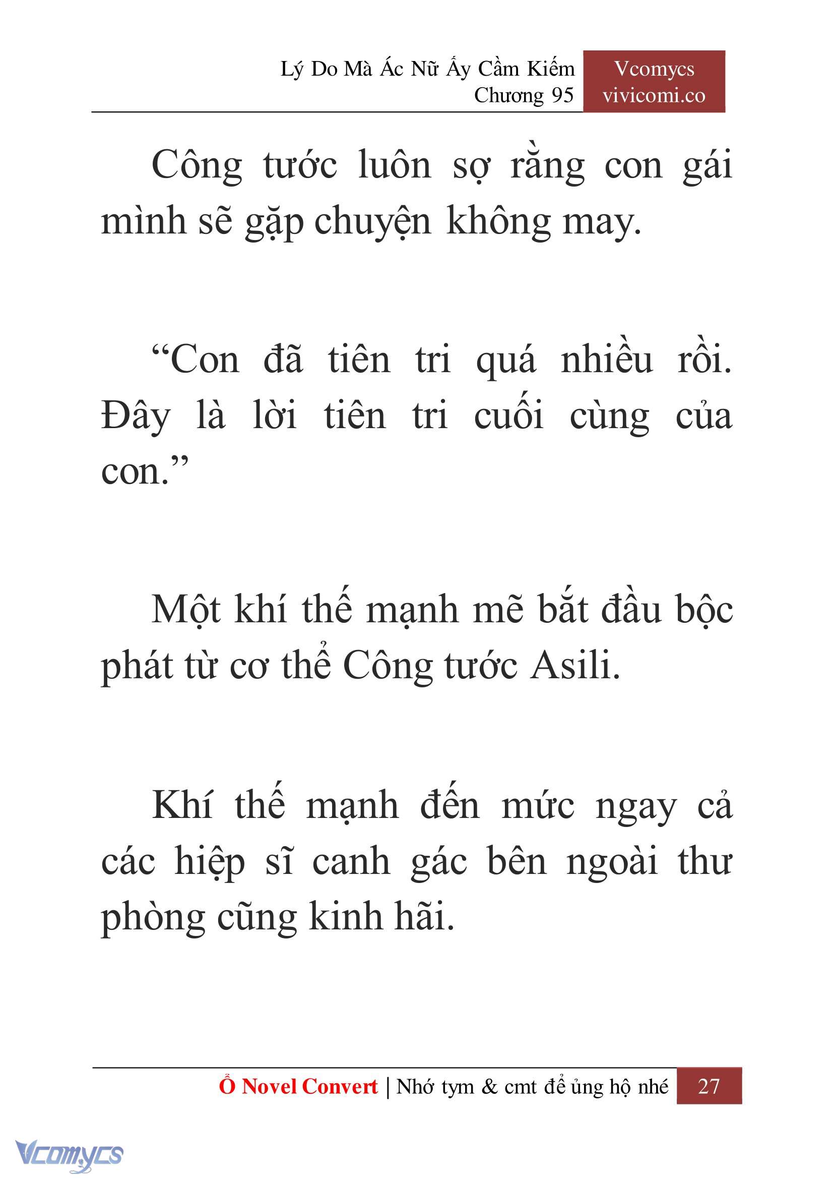[Novel] Lý Do Mà Ác Nữ Ấy Cầm Kiếm Chapter 95 - Trang 30