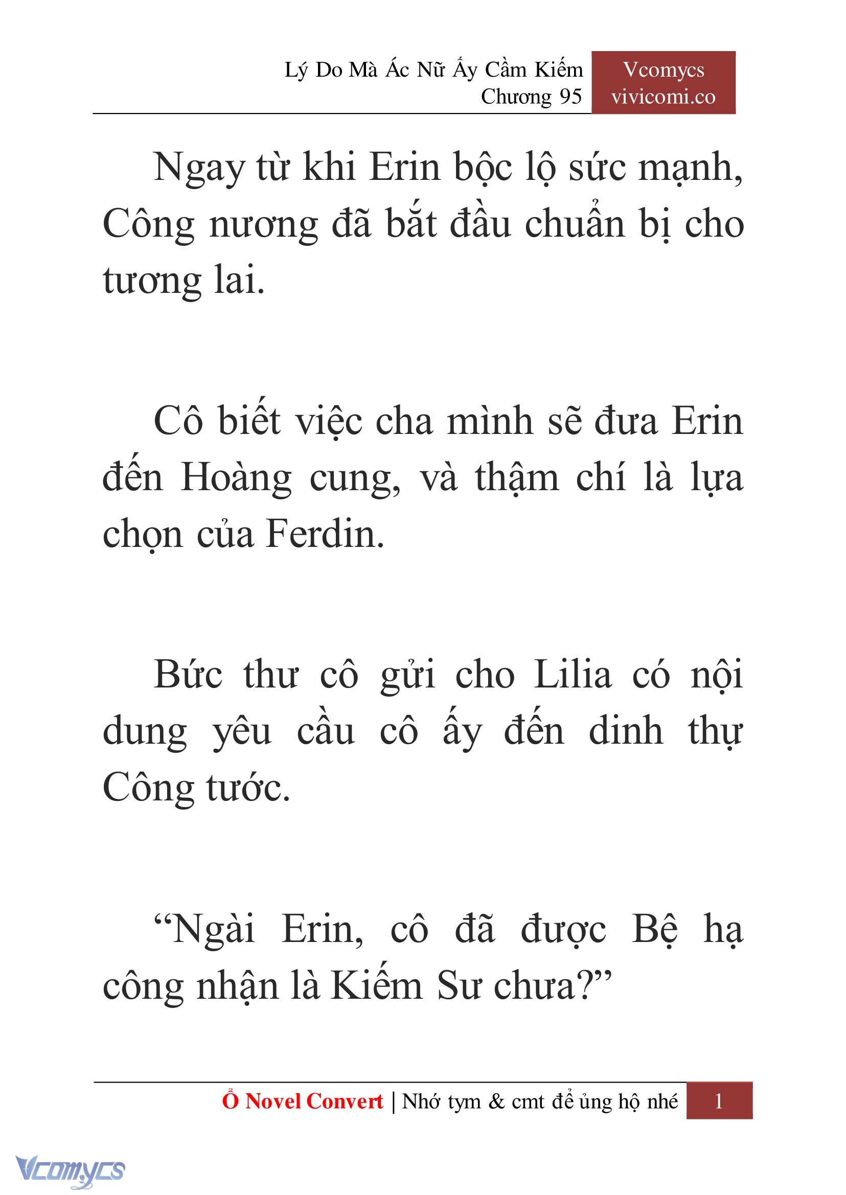 [Novel] Lý Do Mà Ác Nữ Ấy Cầm Kiếm Chapter 95 - Trang 4