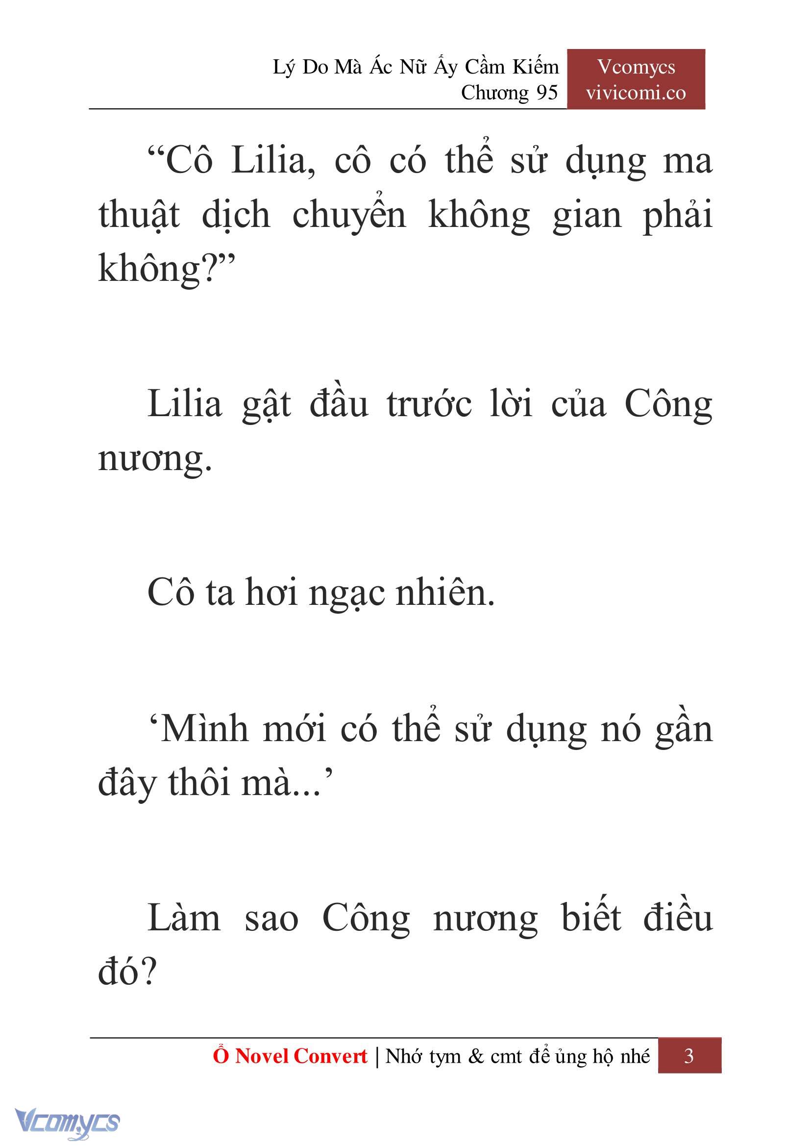 [Novel] Lý Do Mà Ác Nữ Ấy Cầm Kiếm Chapter 95 - Trang 6