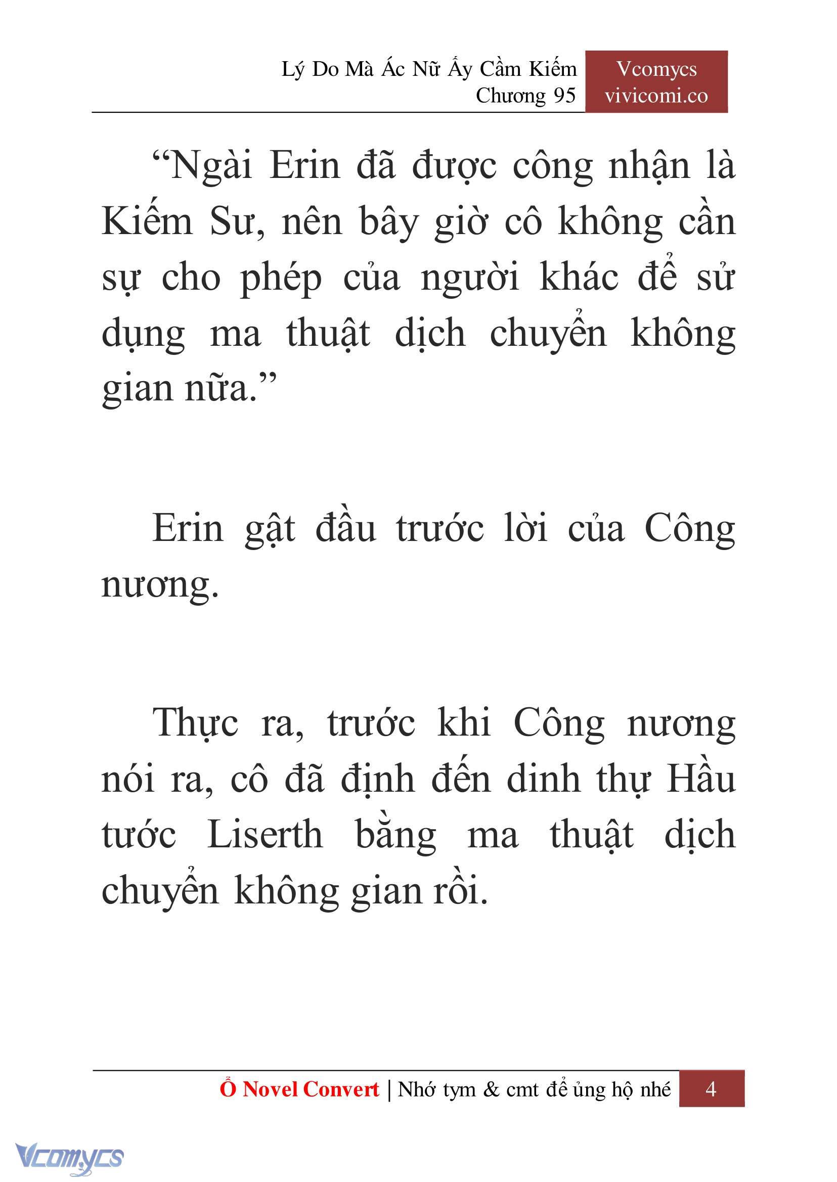 [Novel] Lý Do Mà Ác Nữ Ấy Cầm Kiếm Chapter 95 - Trang 7