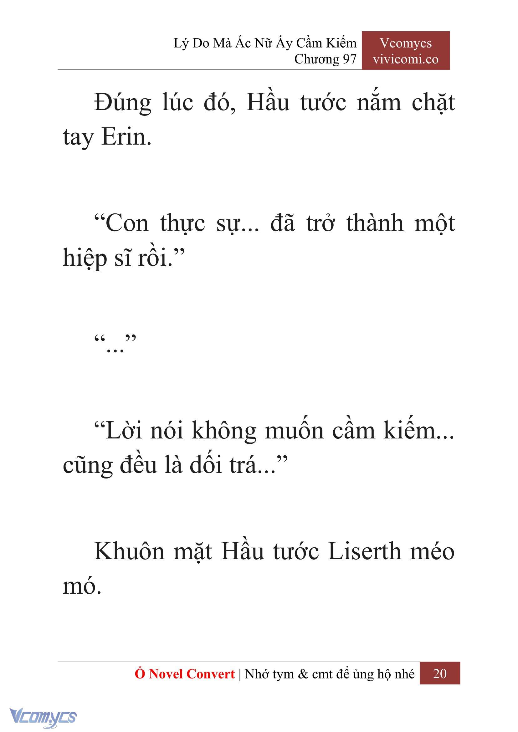 [Novel] Lý Do Mà Ác Nữ Ấy Cầm Kiếm Chapter 97 - Trang 23