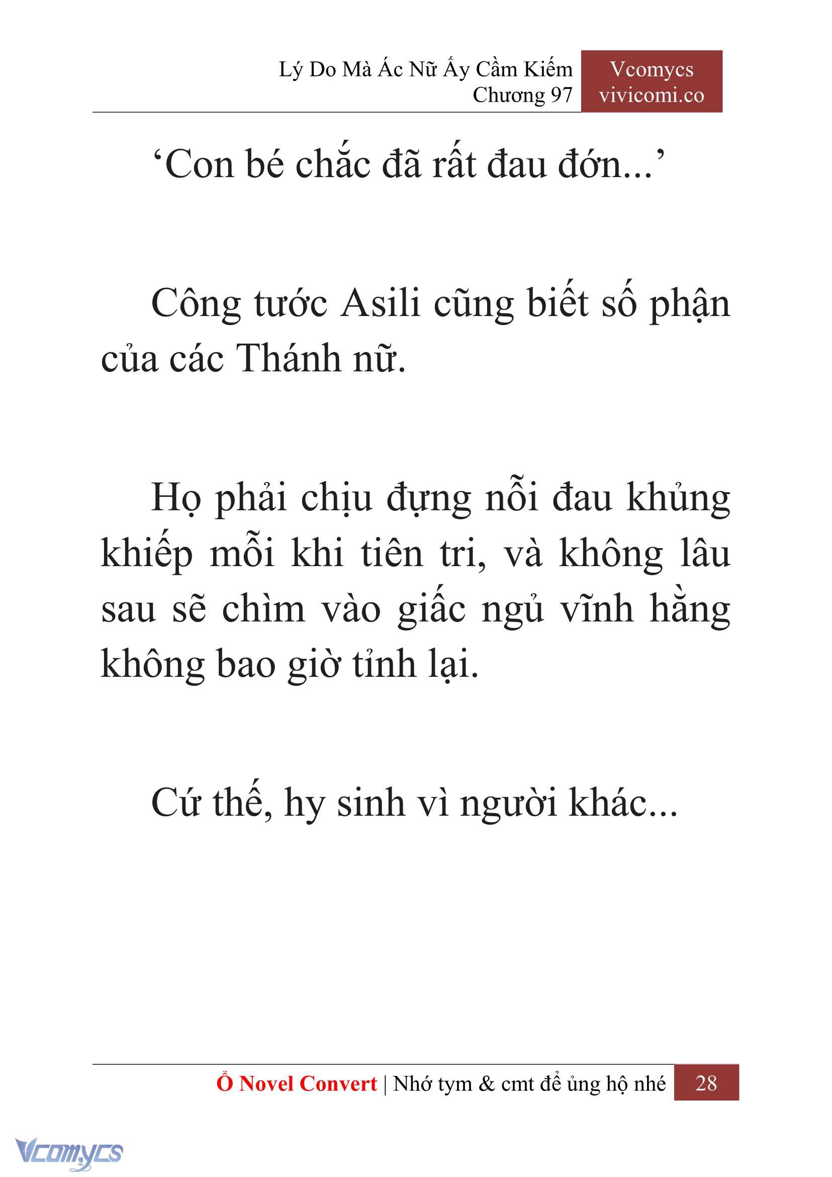 [Novel] Lý Do Mà Ác Nữ Ấy Cầm Kiếm Chapter 97 - Trang 31