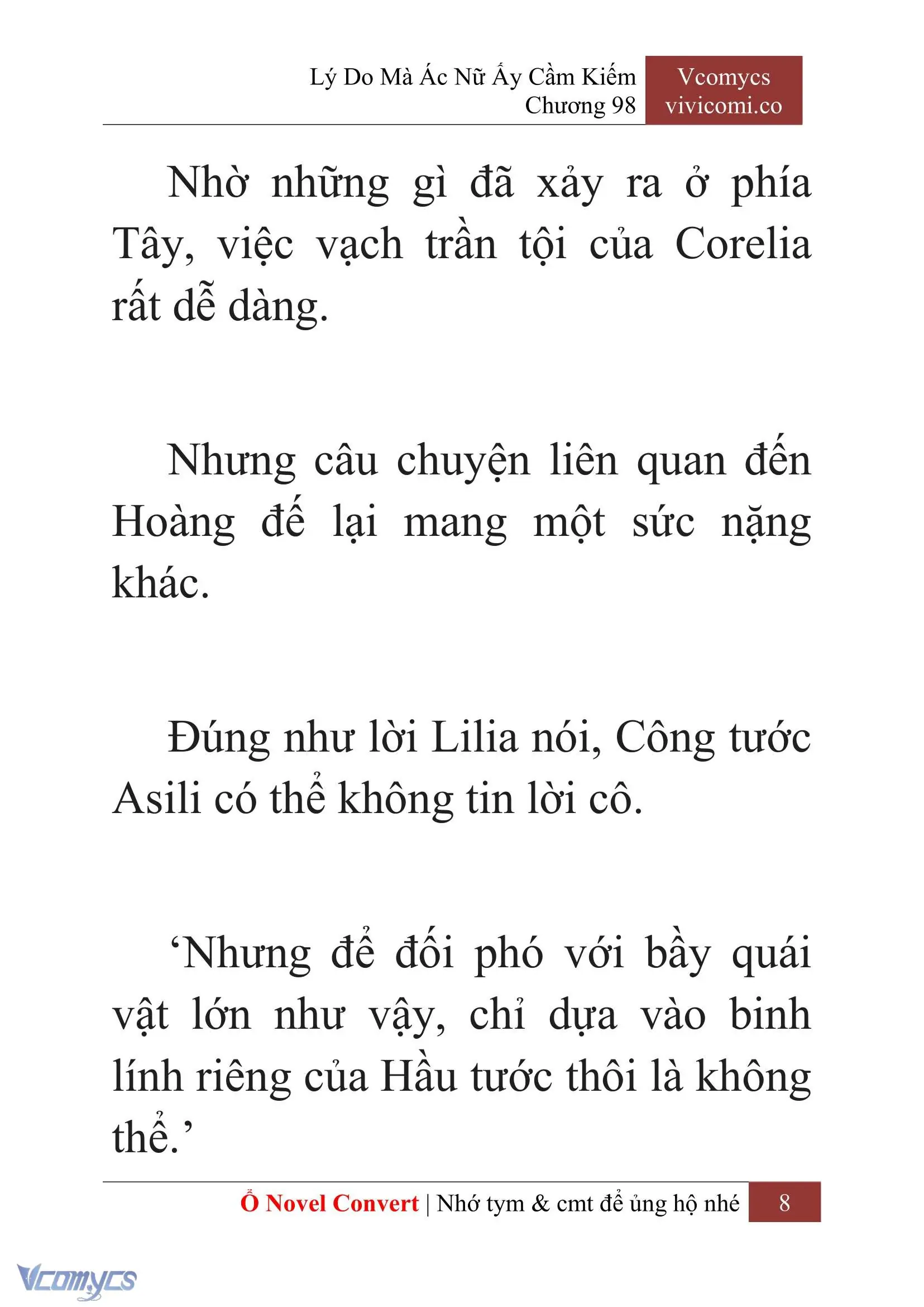 [Novel] Lý Do Mà Ác Nữ Ấy Cầm Kiếm Chapter 98 - Trang 11