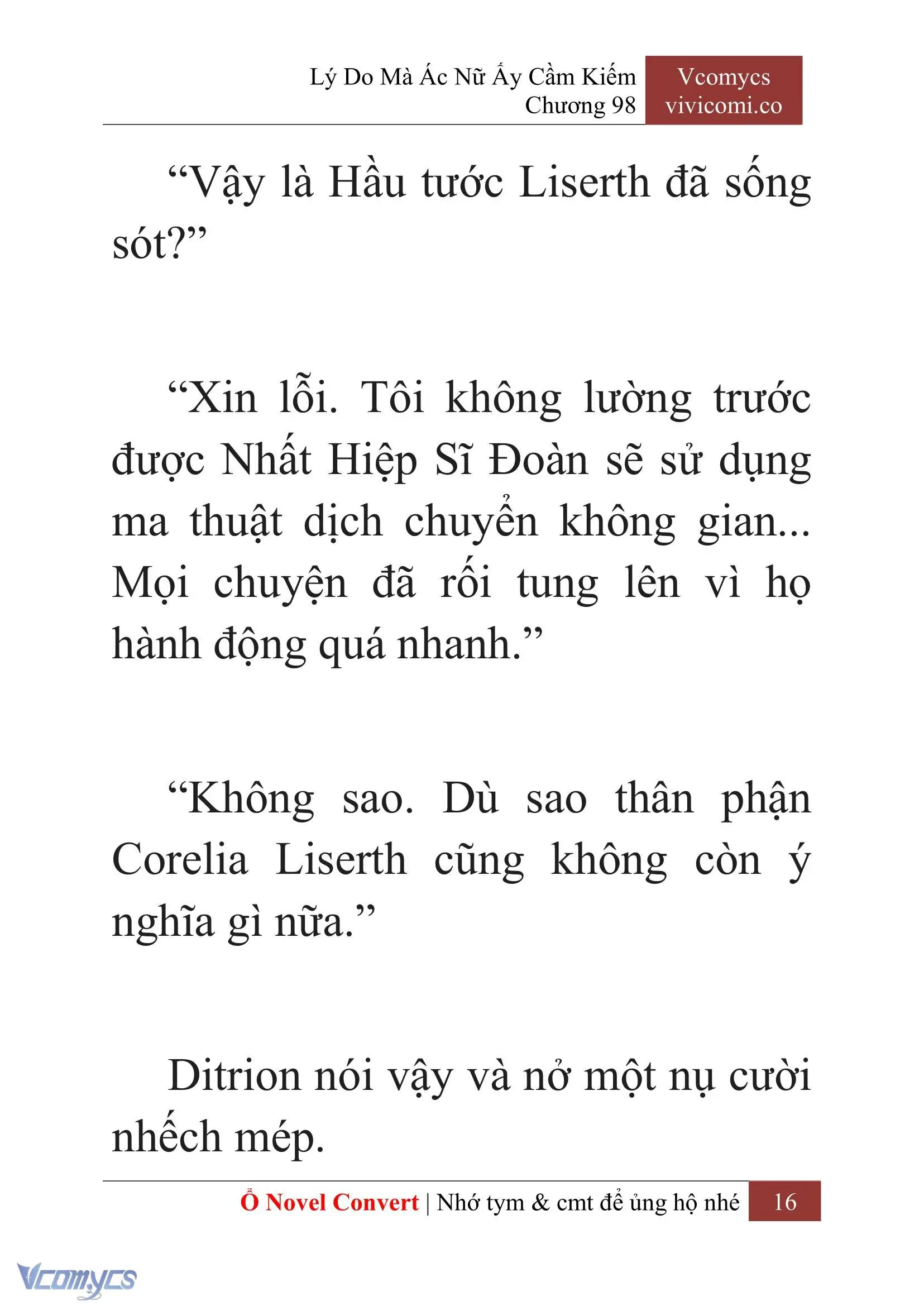 [Novel] Lý Do Mà Ác Nữ Ấy Cầm Kiếm Chapter 98 - Trang 19