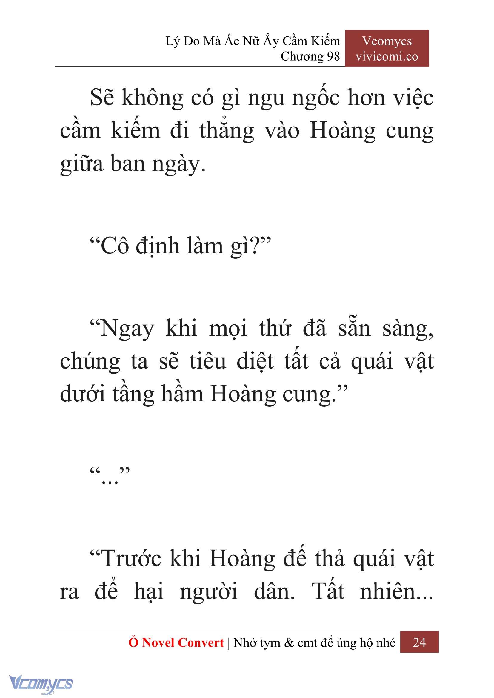 [Novel] Lý Do Mà Ác Nữ Ấy Cầm Kiếm Chapter 98 - Trang 27