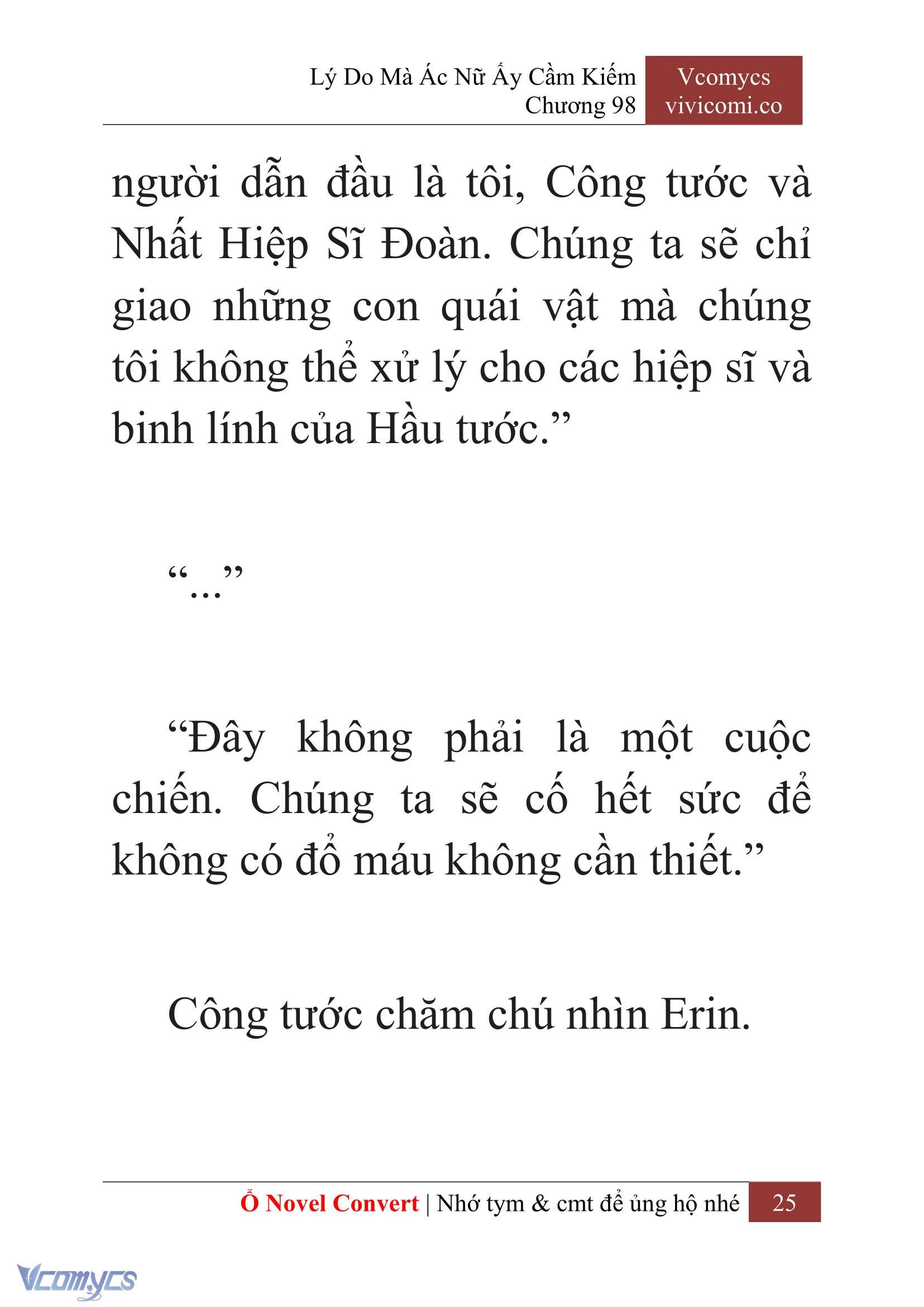 [Novel] Lý Do Mà Ác Nữ Ấy Cầm Kiếm Chapter 98 - Trang 28