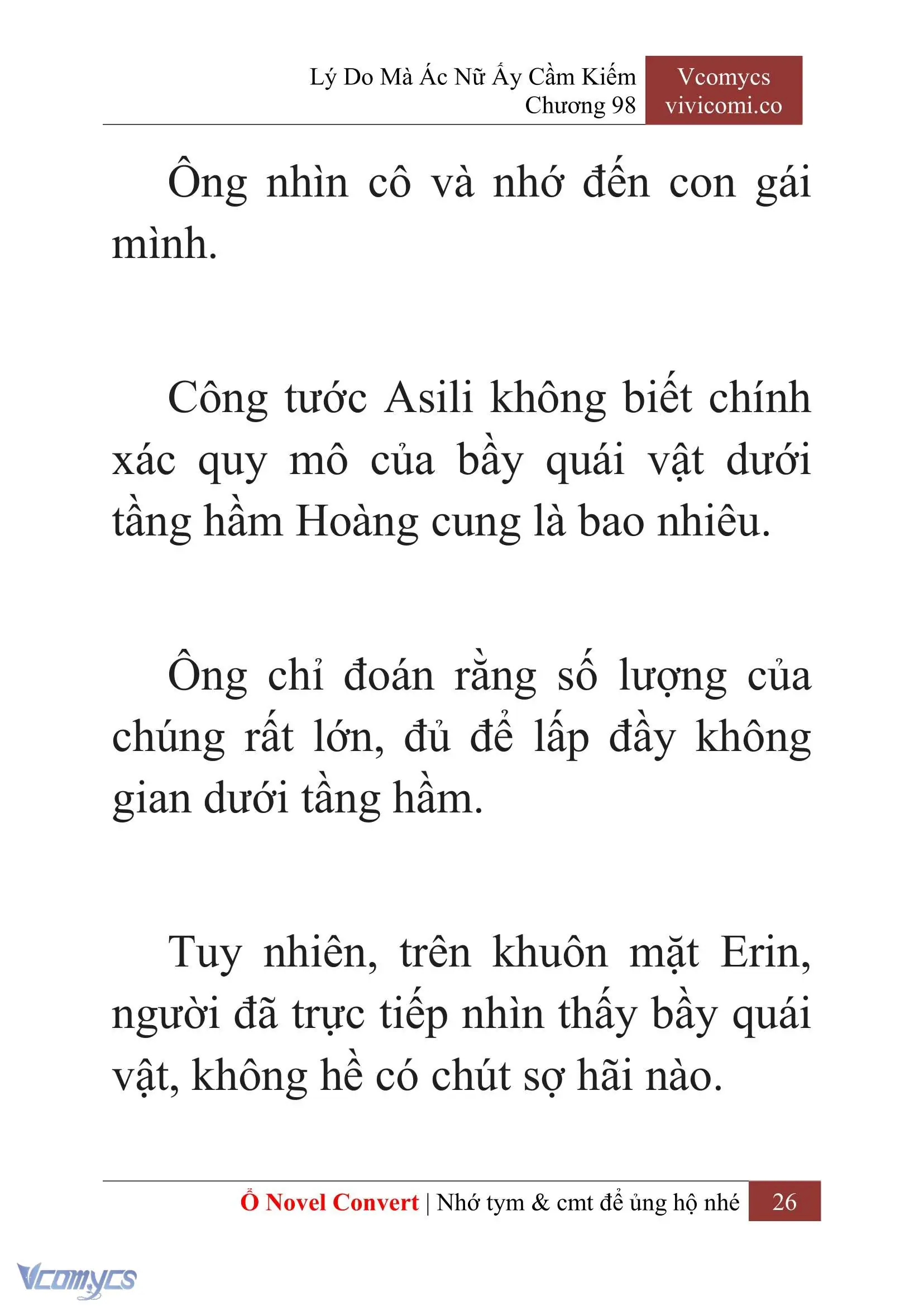 [Novel] Lý Do Mà Ác Nữ Ấy Cầm Kiếm Chapter 98 - Trang 29