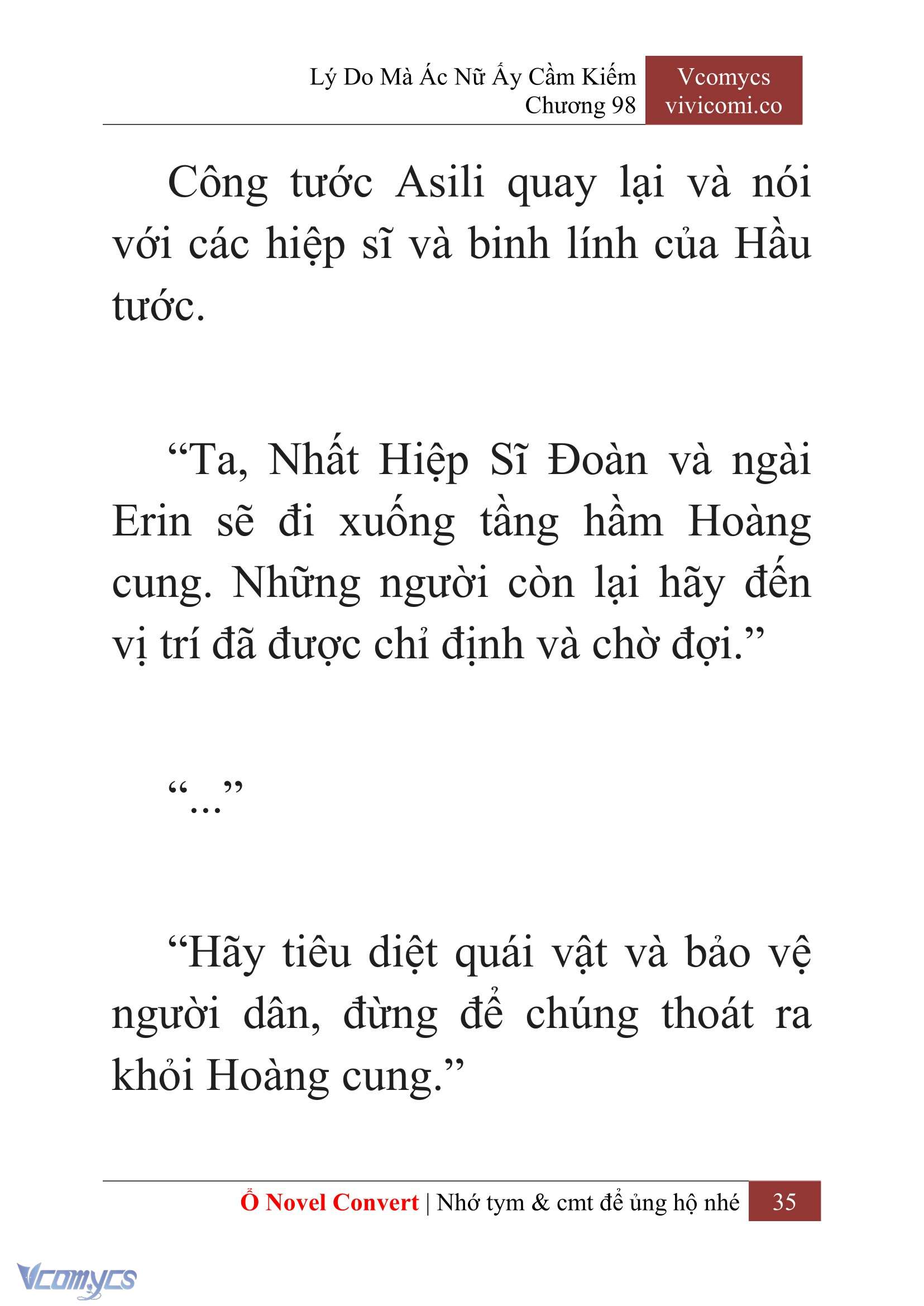 [Novel] Lý Do Mà Ác Nữ Ấy Cầm Kiếm Chapter 98 - Trang 37