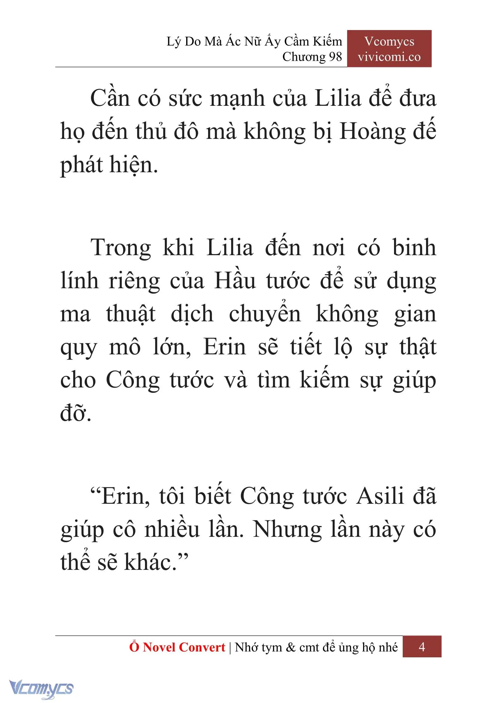 [Novel] Lý Do Mà Ác Nữ Ấy Cầm Kiếm Chapter 98 - Trang 7