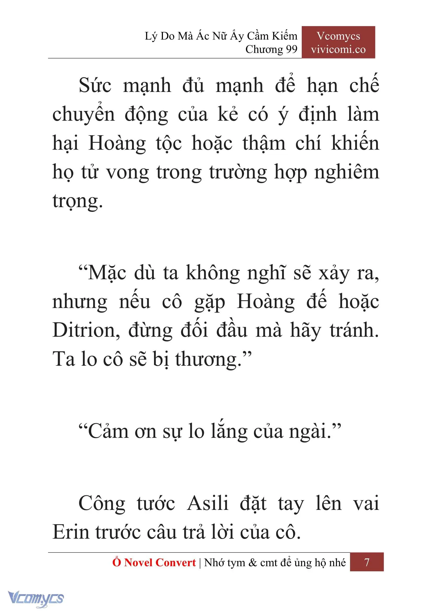 [Novel] Lý Do Mà Ác Nữ Ấy Cầm Kiếm Chapter 99 - Trang 10