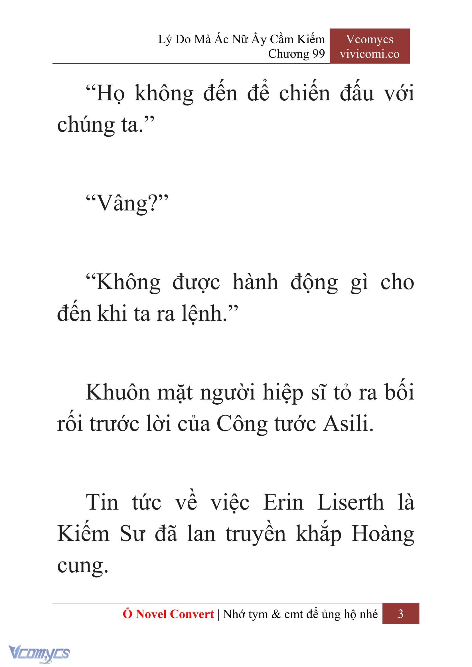 [Novel] Lý Do Mà Ác Nữ Ấy Cầm Kiếm Chapter 99 - Trang 6