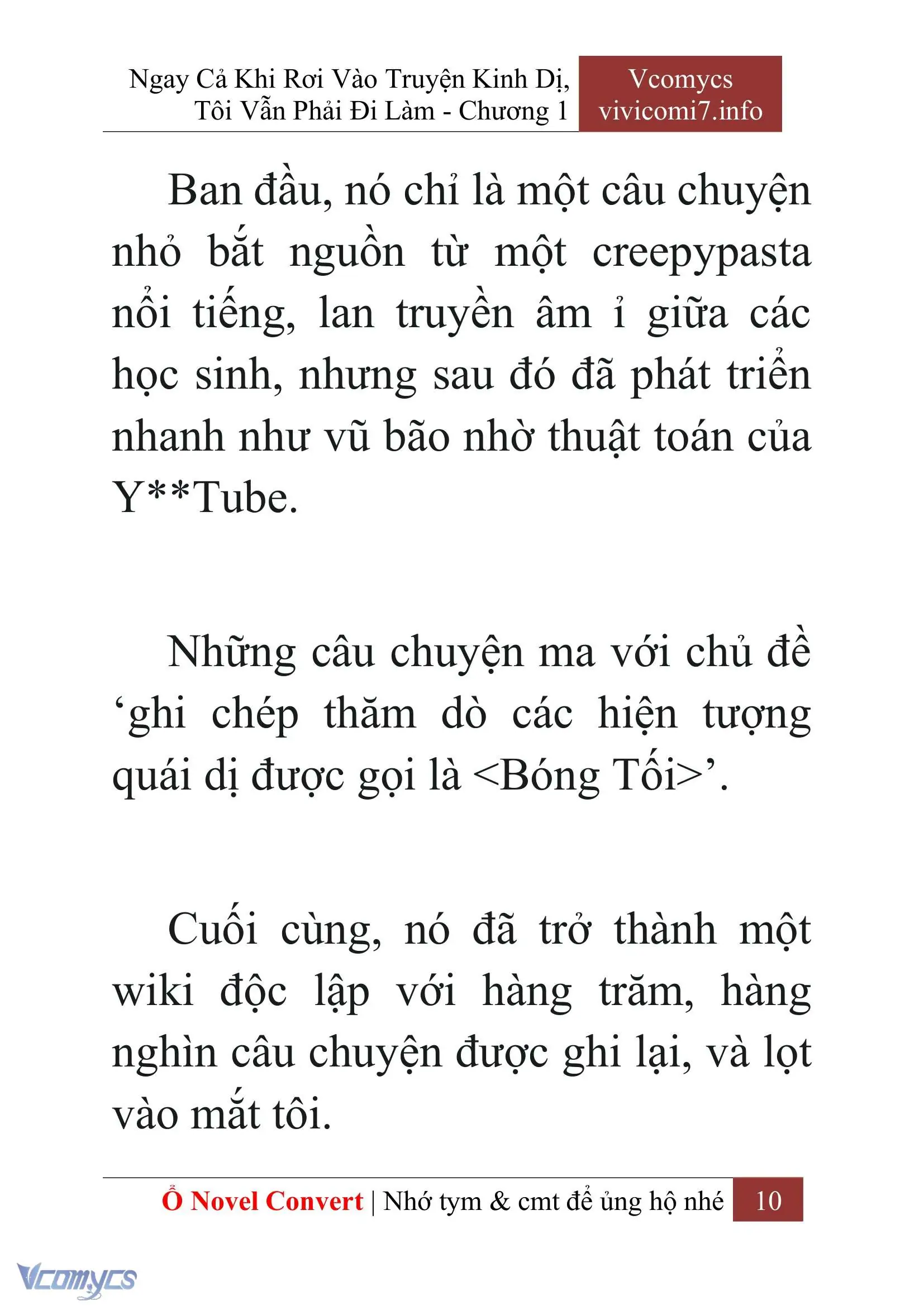 [Novel] Ngay Cả Khi Rơi Vào Truyện Kinh Dị, Tôi Vẫn Phải Đi Làm Chapter 1 - Trang 12