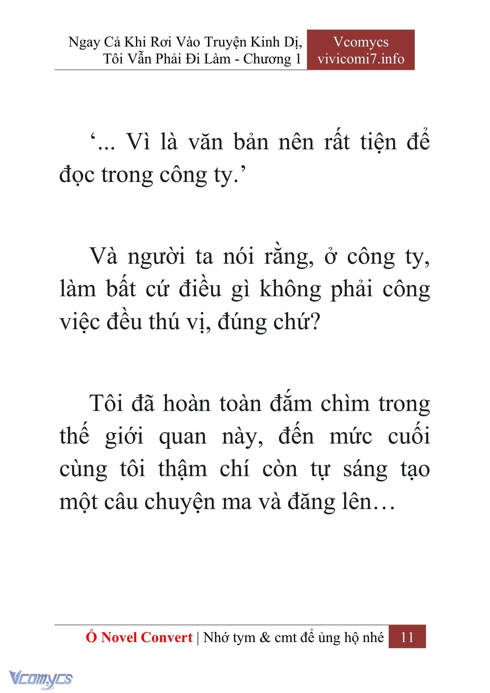[Novel] Ngay Cả Khi Rơi Vào Truyện Kinh Dị, Tôi Vẫn Phải Đi Làm Chapter 1 - Trang 13