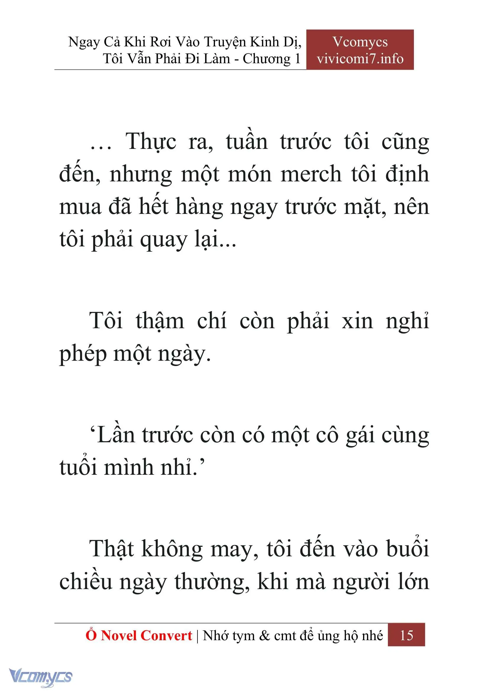 [Novel] Ngay Cả Khi Rơi Vào Truyện Kinh Dị, Tôi Vẫn Phải Đi Làm Chapter 1 - Trang 17