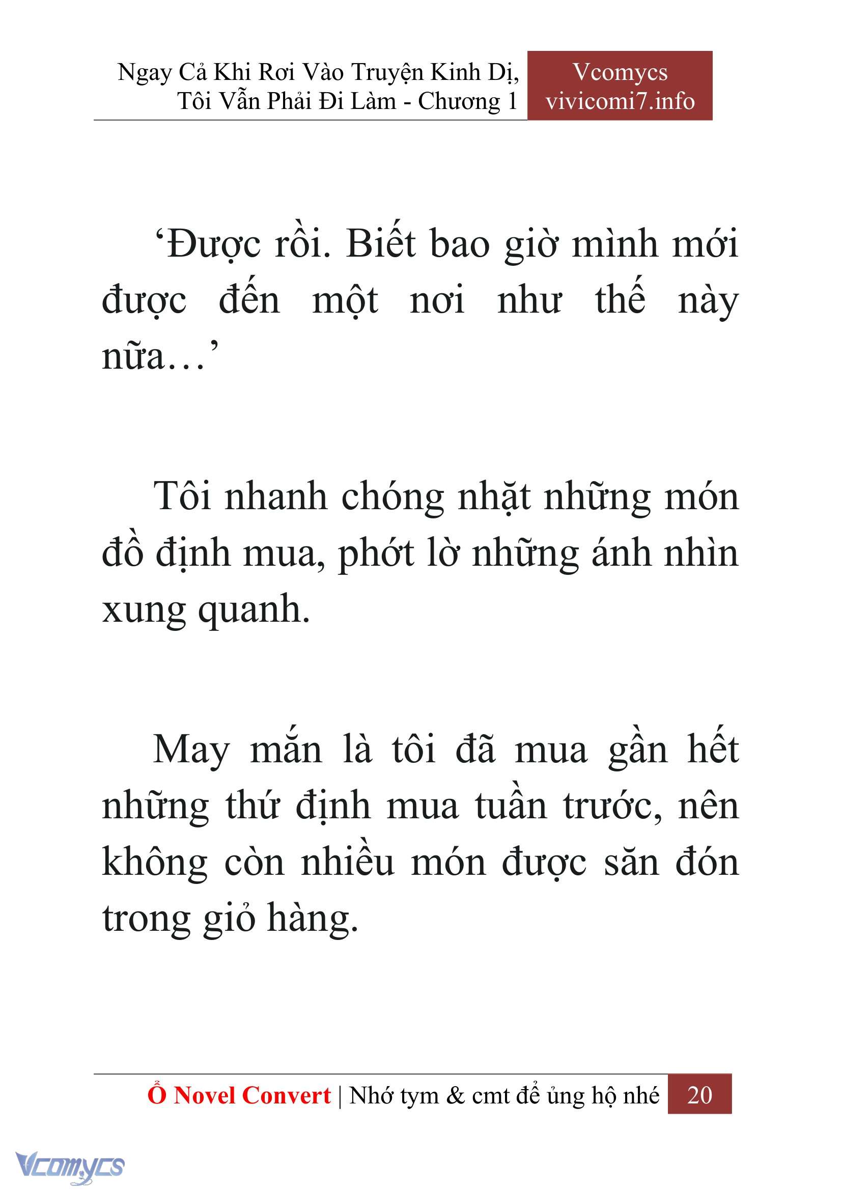 [Novel] Ngay Cả Khi Rơi Vào Truyện Kinh Dị, Tôi Vẫn Phải Đi Làm Chapter 1 - Trang 22