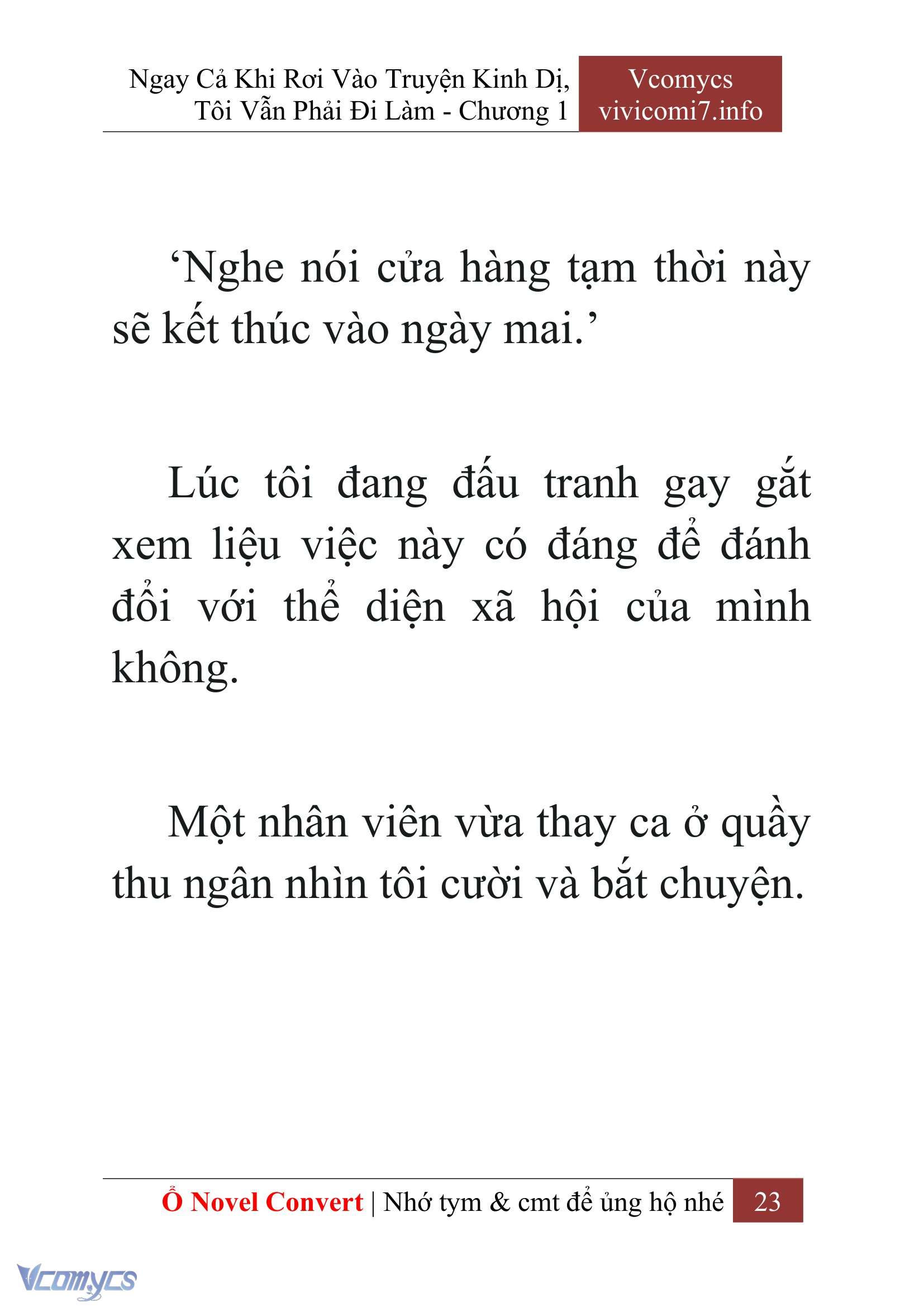 [Novel] Ngay Cả Khi Rơi Vào Truyện Kinh Dị, Tôi Vẫn Phải Đi Làm Chapter 1 - Trang 25